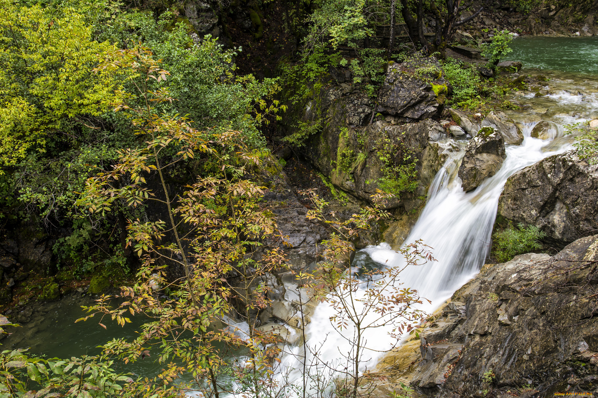 природа, водопады, простор