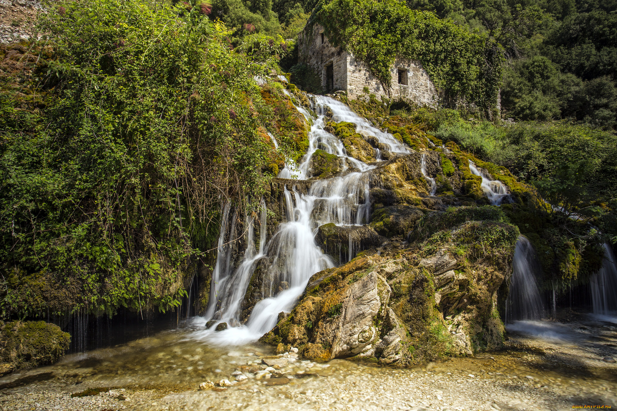 природа, водопады, простор
