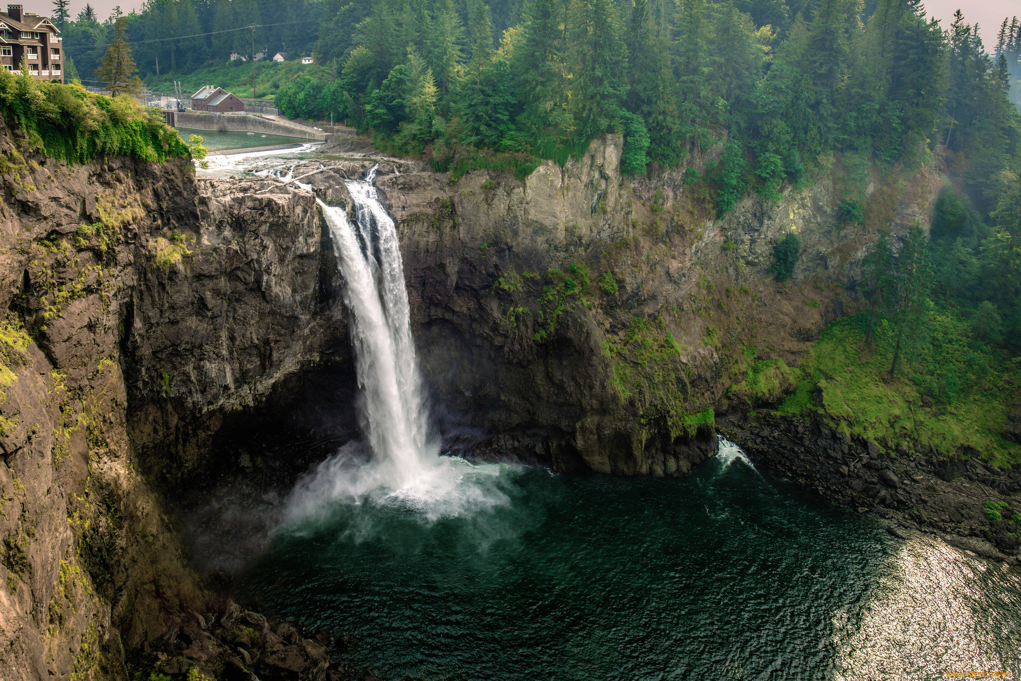 природа, водопады, простор