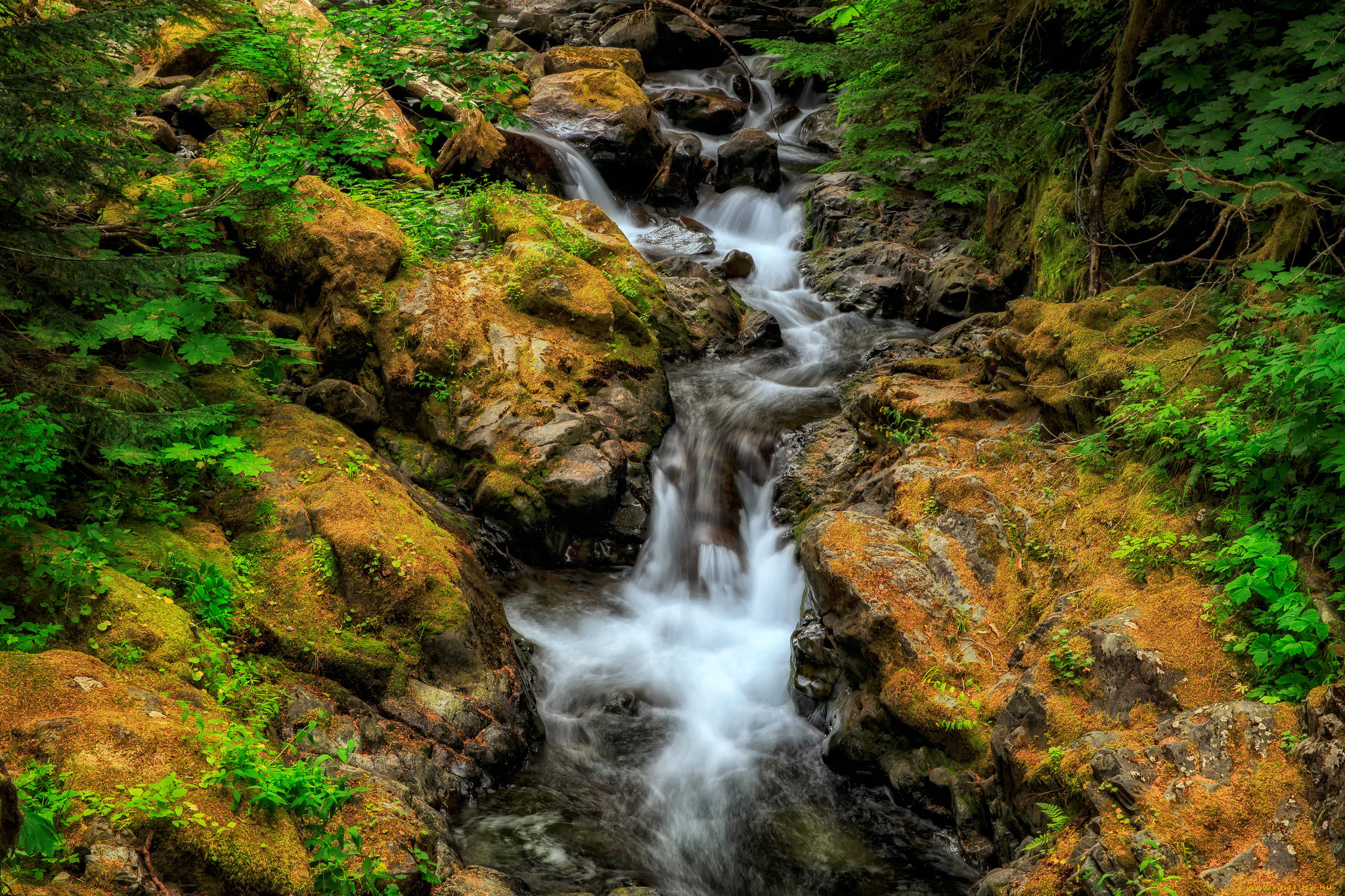 природа, водопады, простор