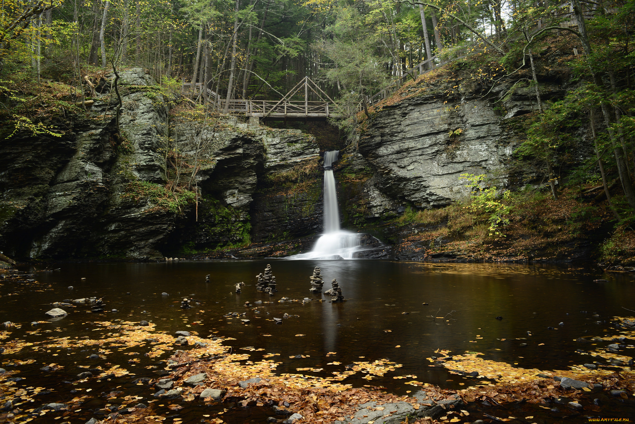 природа, водопады, простор