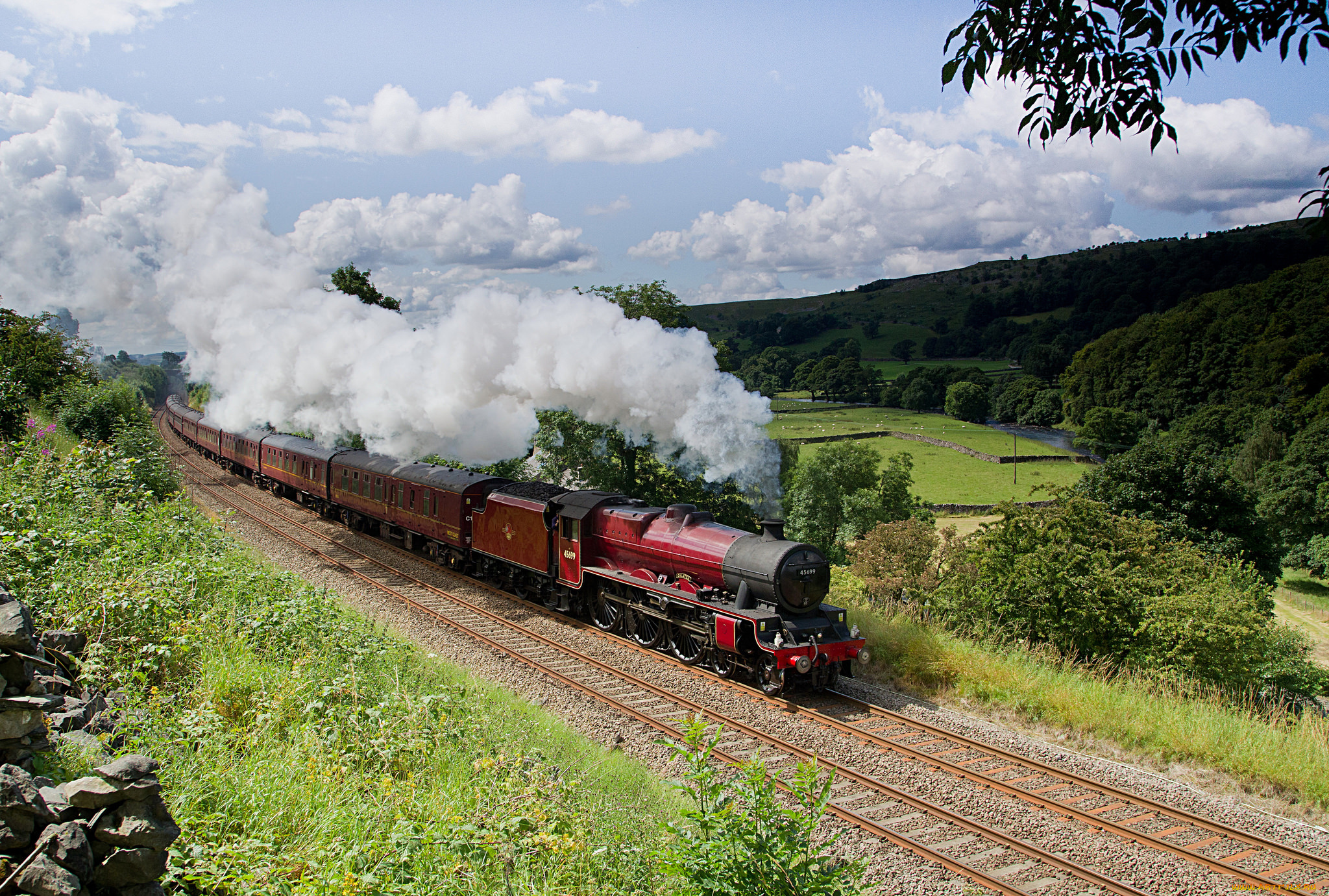 техника, паровозы, паровоз, рельсы