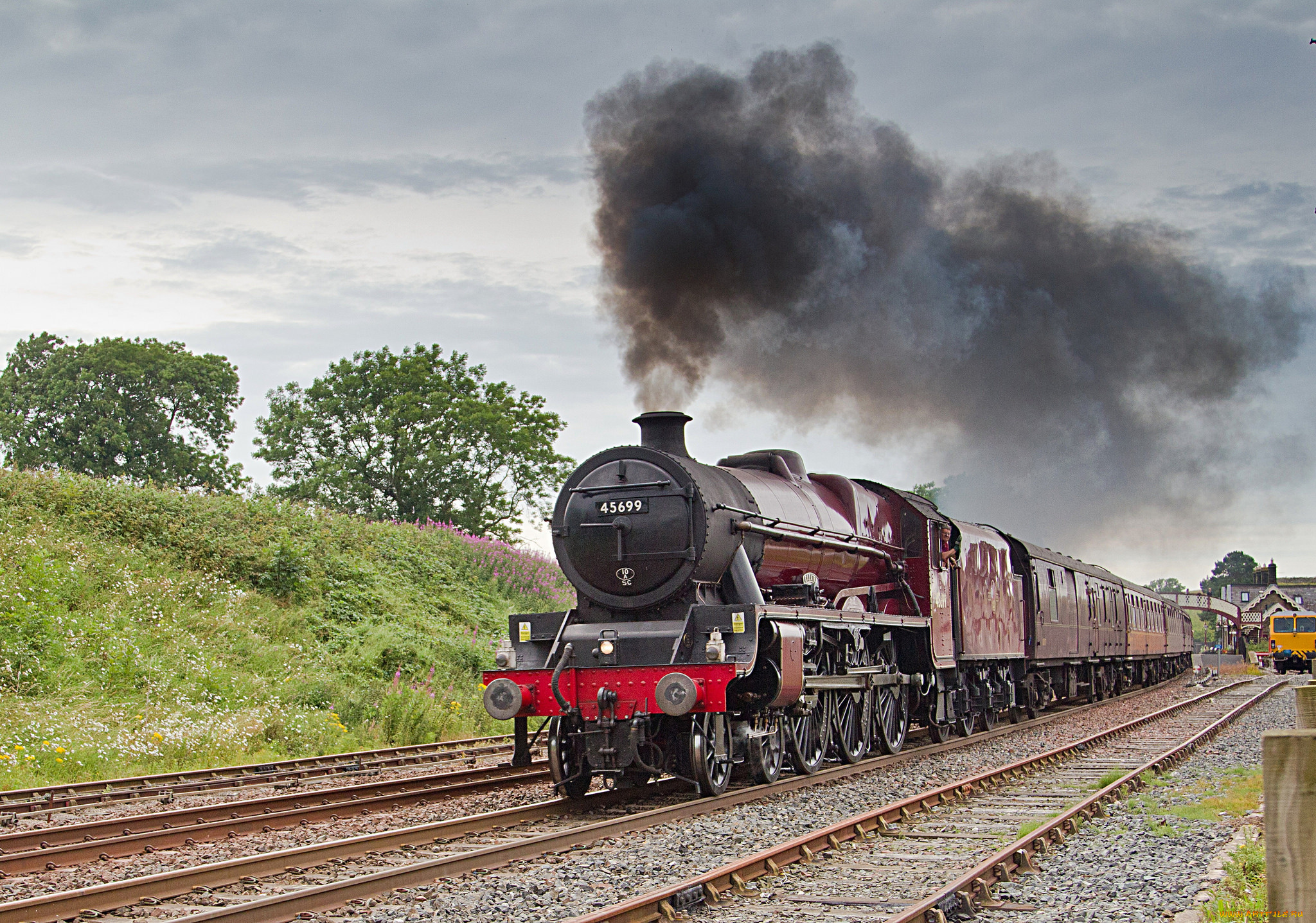 техника, паровозы, паровоз, рельсы