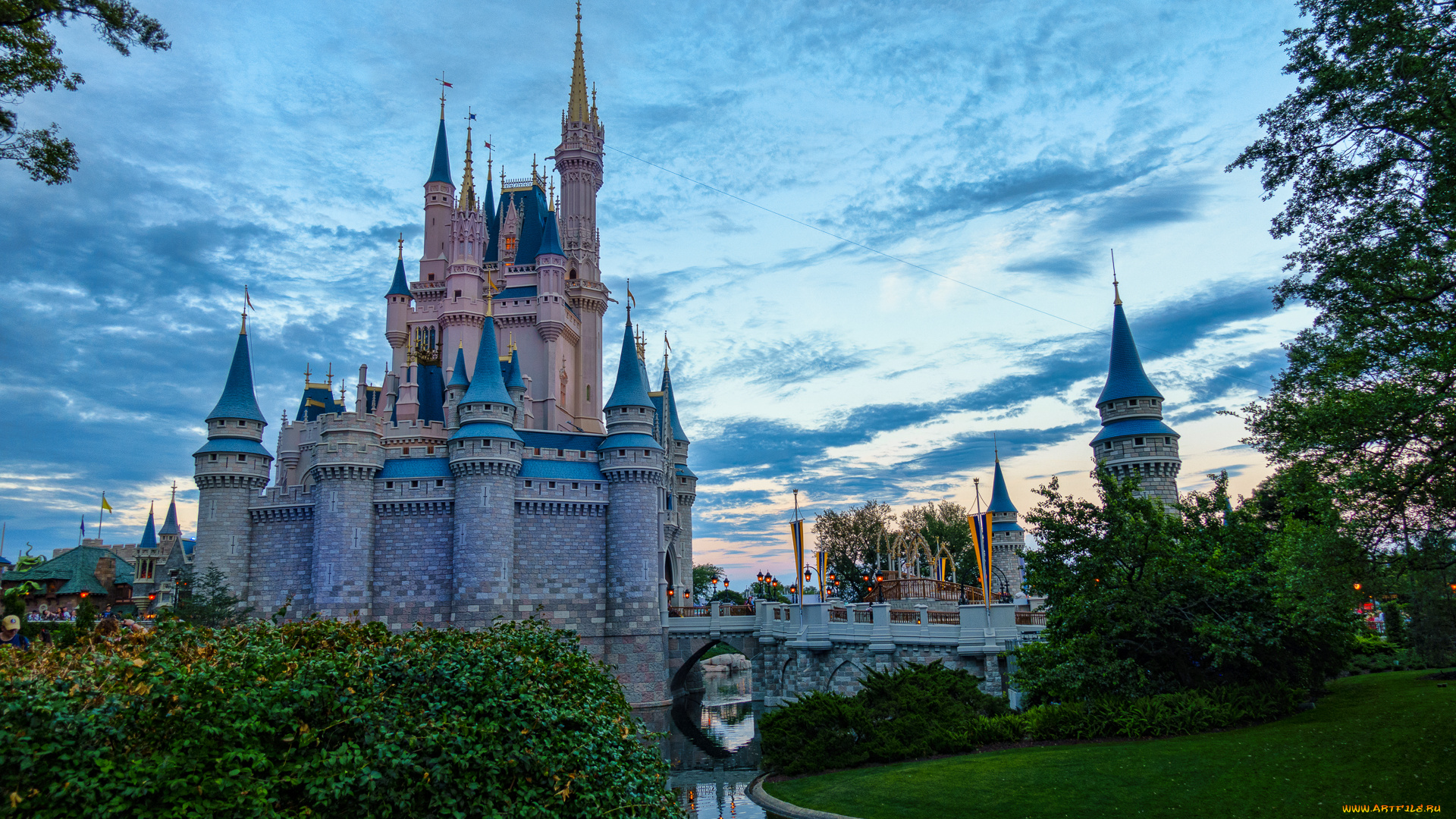 города, диснейленд, простор