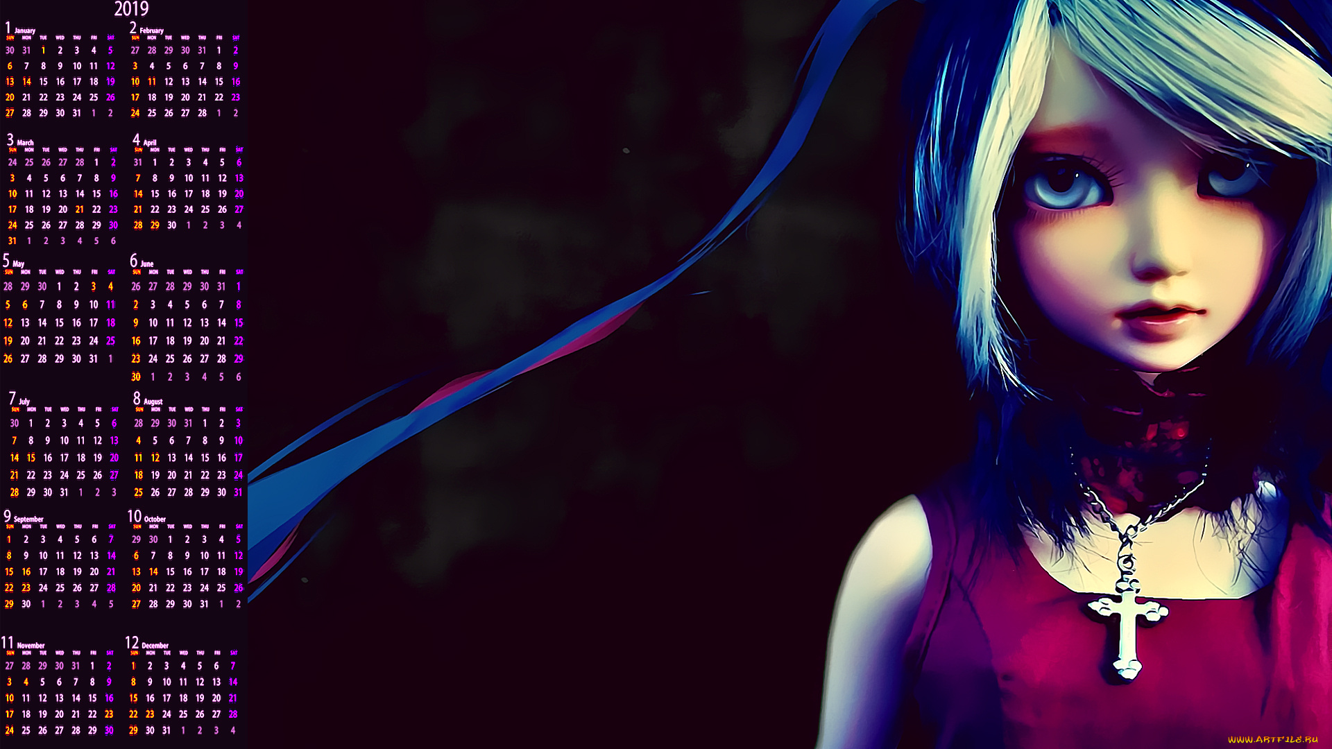 календари, игрушки, , маски, кукла