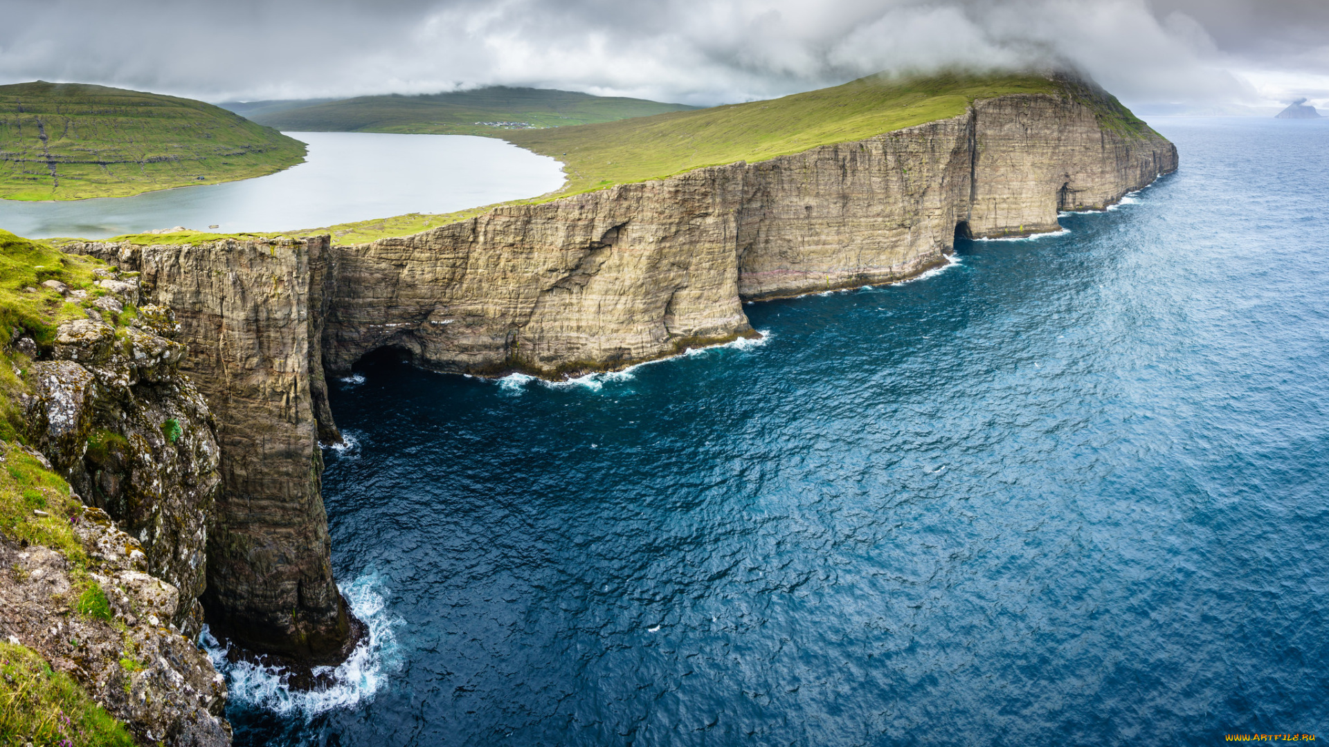 природа, побережье, простор