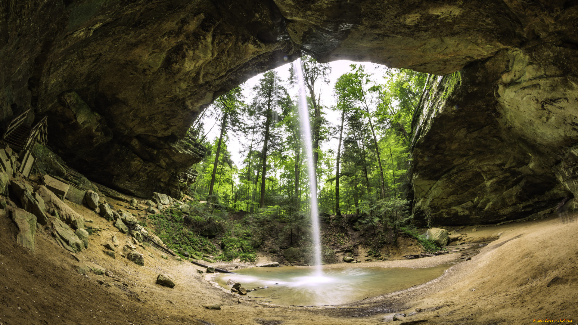 природа, водопады, простор