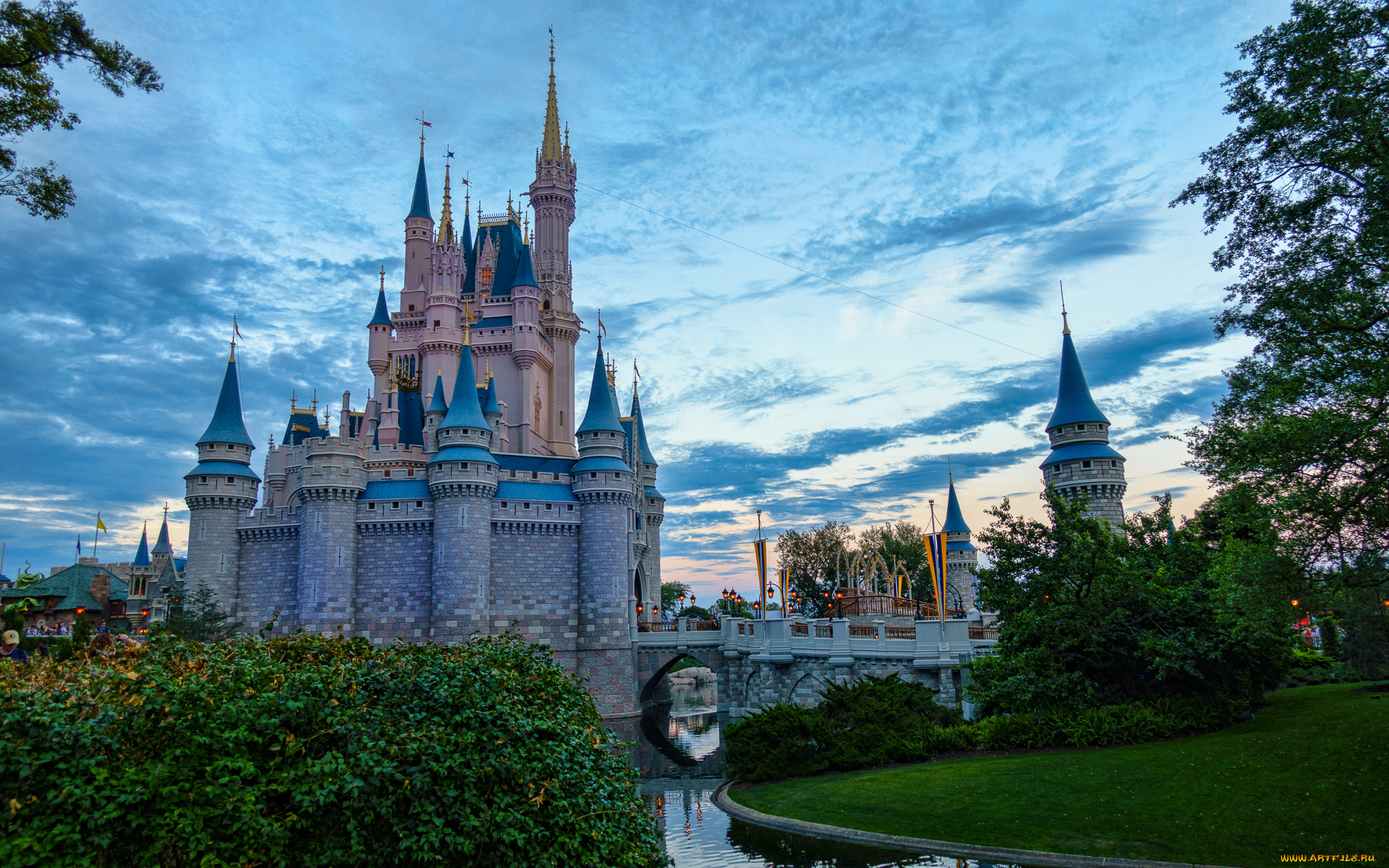 города, диснейленд, простор