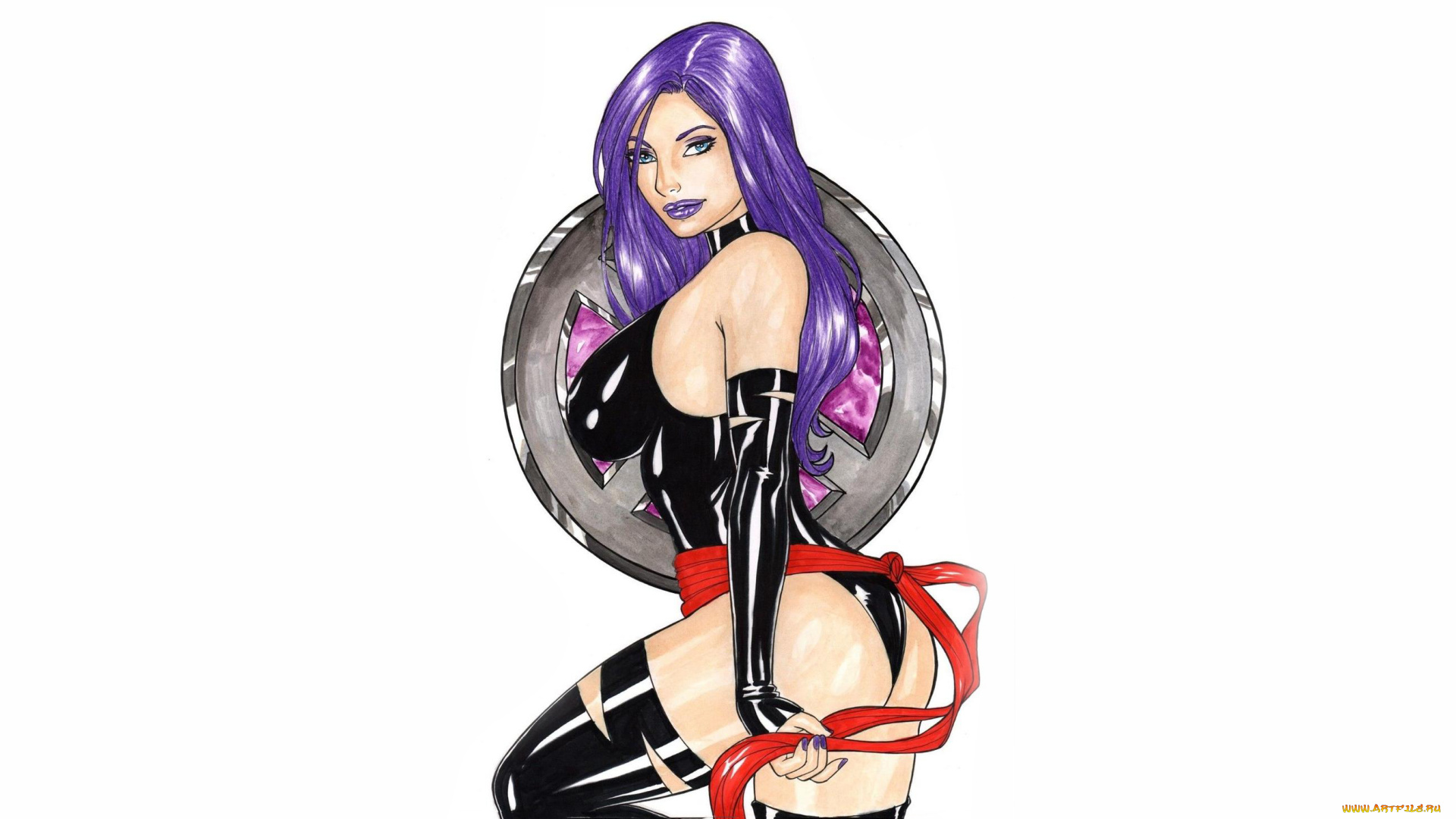 рисованное, elberty, oliveira, девушка, фон, взгляд, униформа