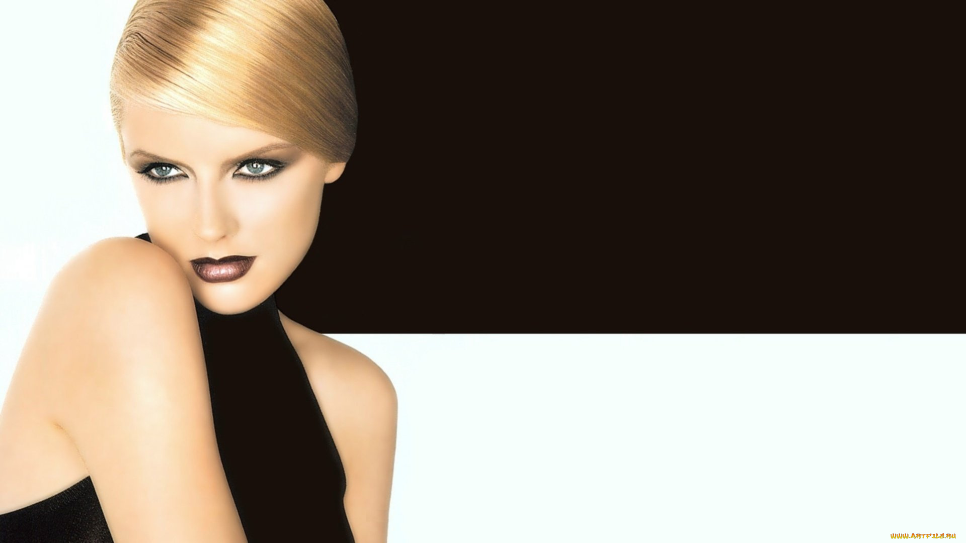 девушки, -, лица, , портреты, блондинка, лицо