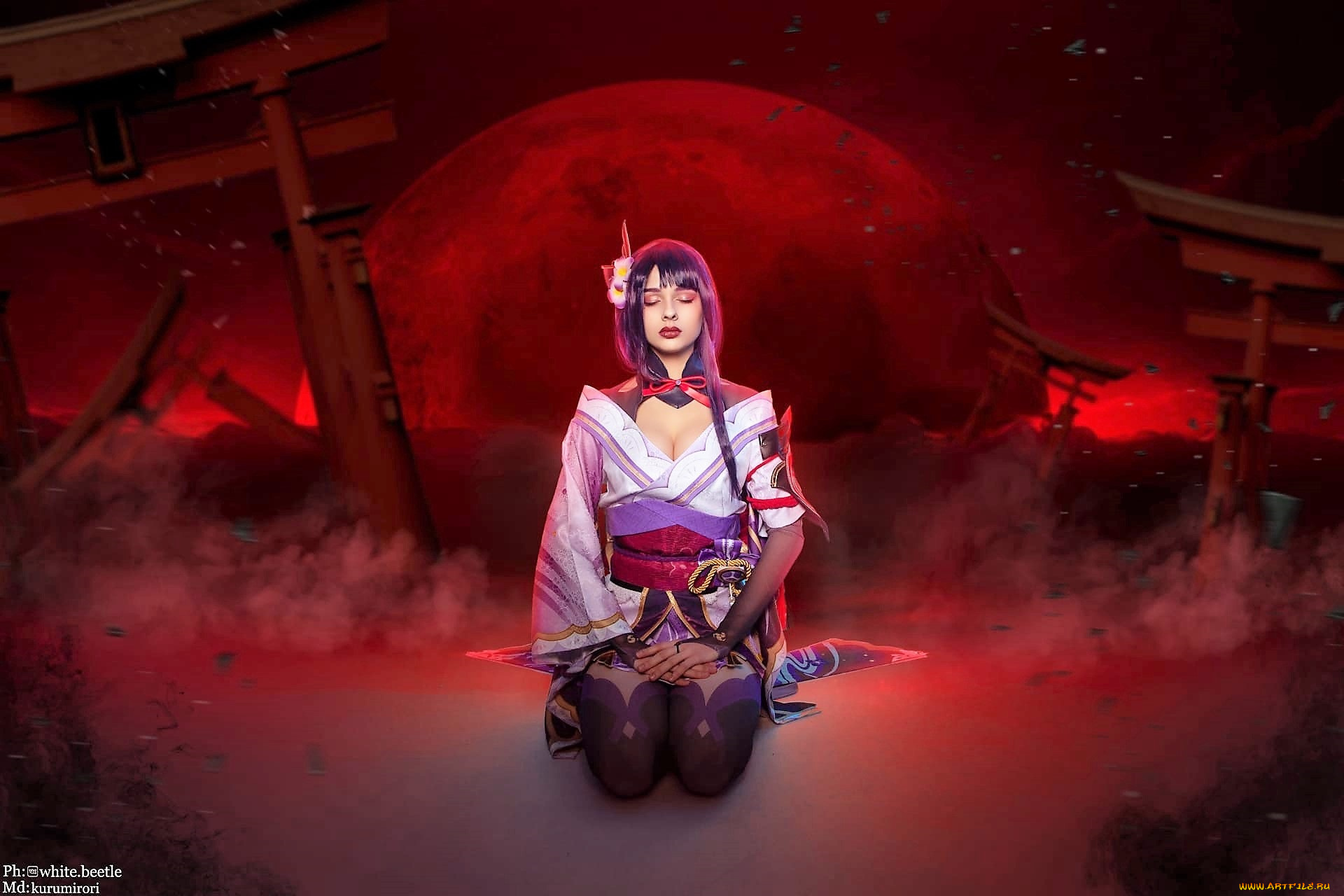 kurumirori, девушки, -, креатив, , косплей, образ, костюм, планета, развалины