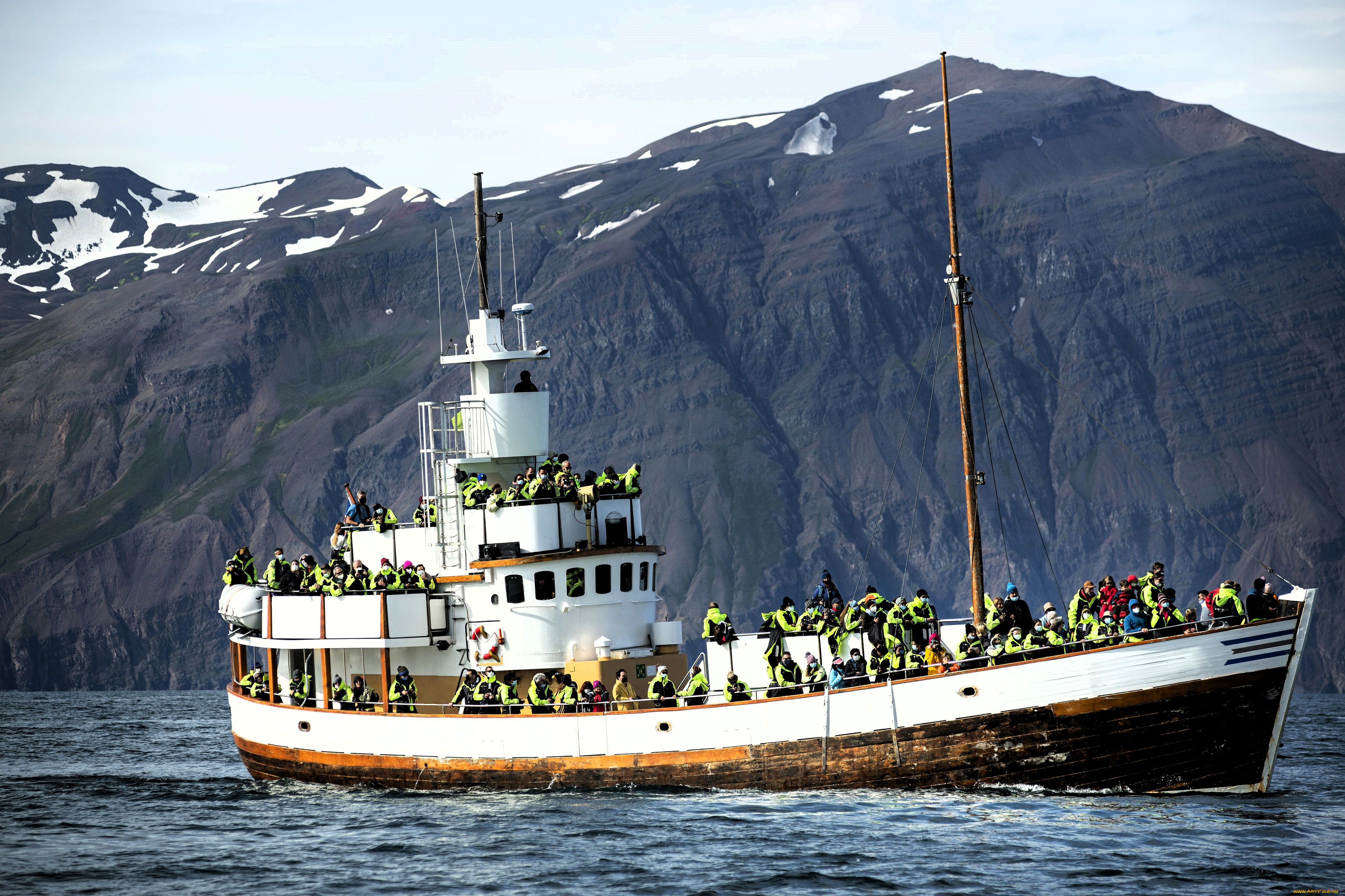 корабли, баркасы, , , буксиры, корабль, люди, море, скалы