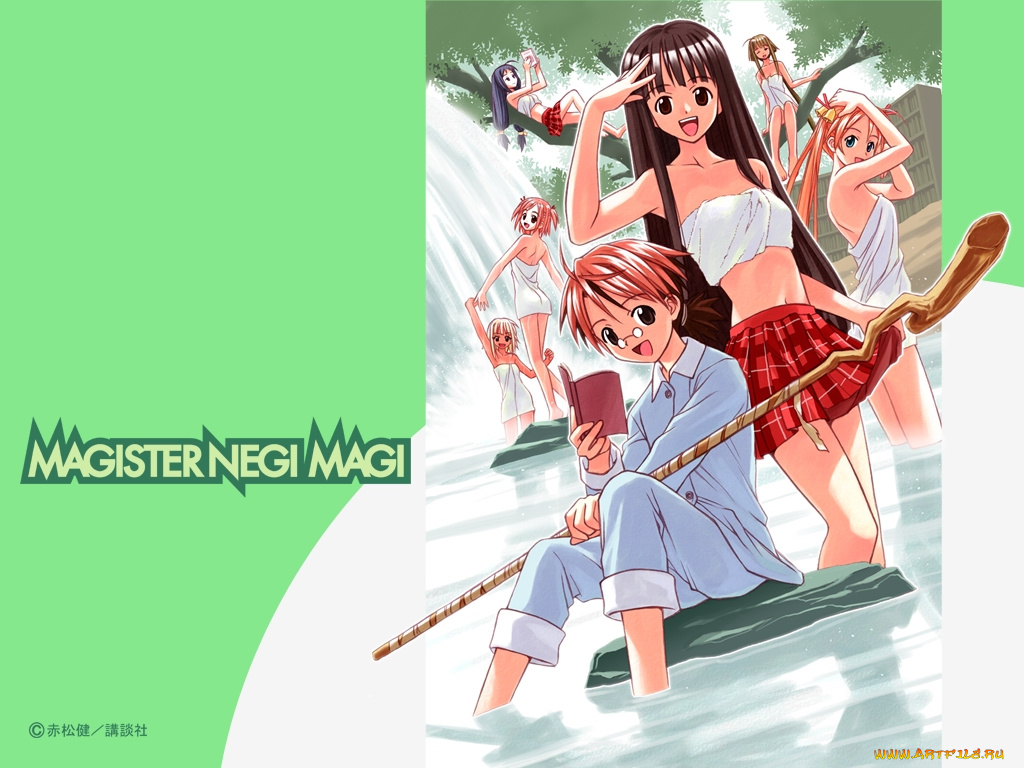 аниме, mahou, sensei, negima