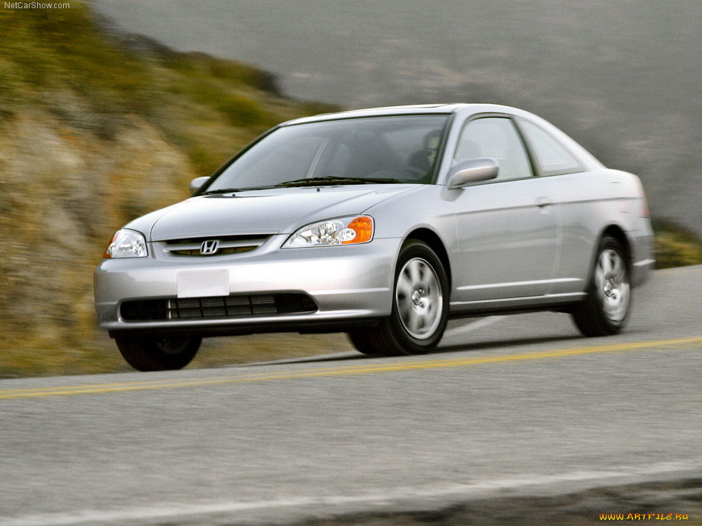 honda, civic, coupe, 2003, автомобили