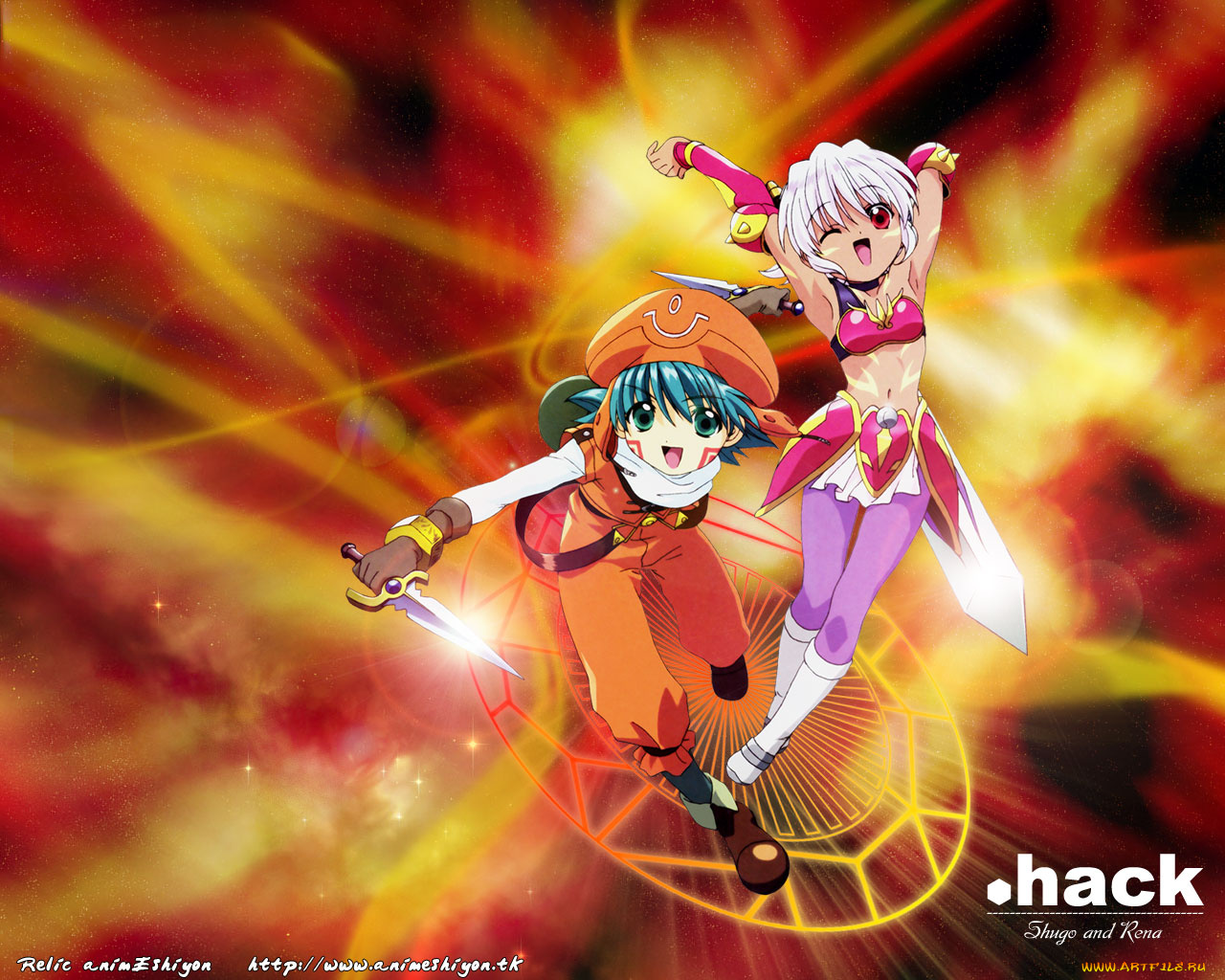 аниме, hack, sign