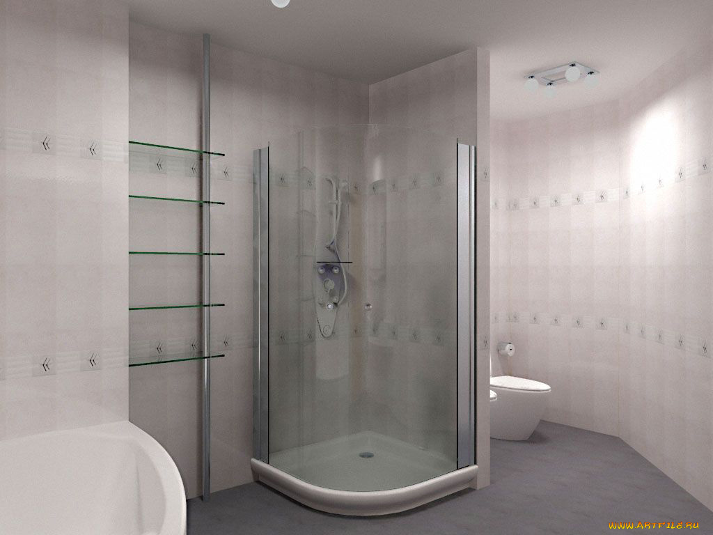 интерьер, ванная, туалетная, комнаты