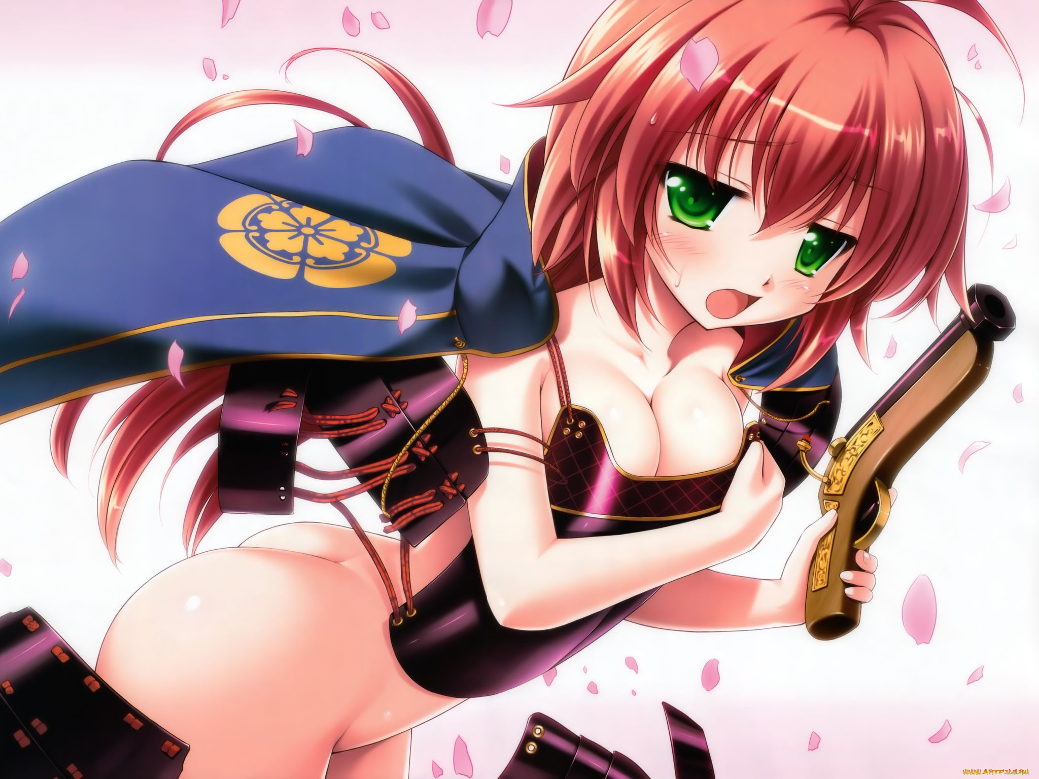 аниме, weapon, blood, technology