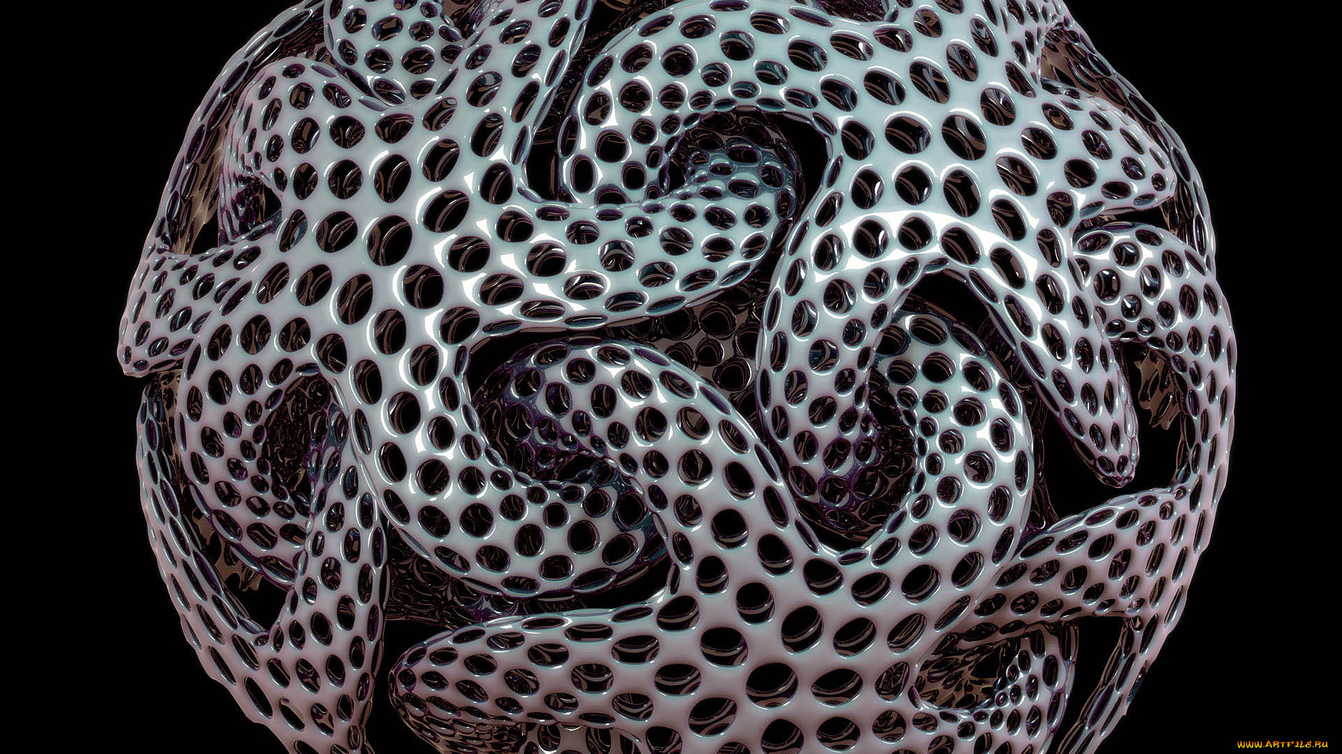 3д, графика, fractal, фракталы, абстракция, шар