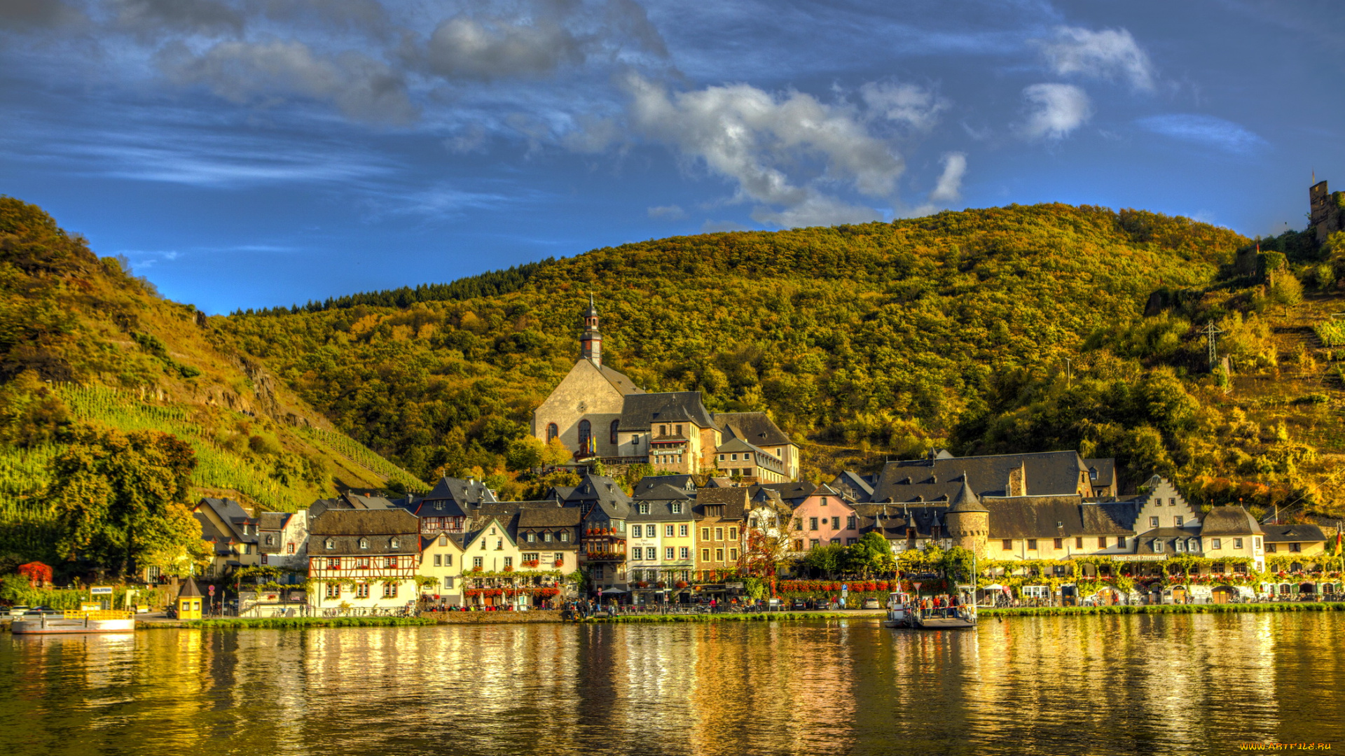 германия, элленц, польтерсдорф, города, пейзажи, панорама