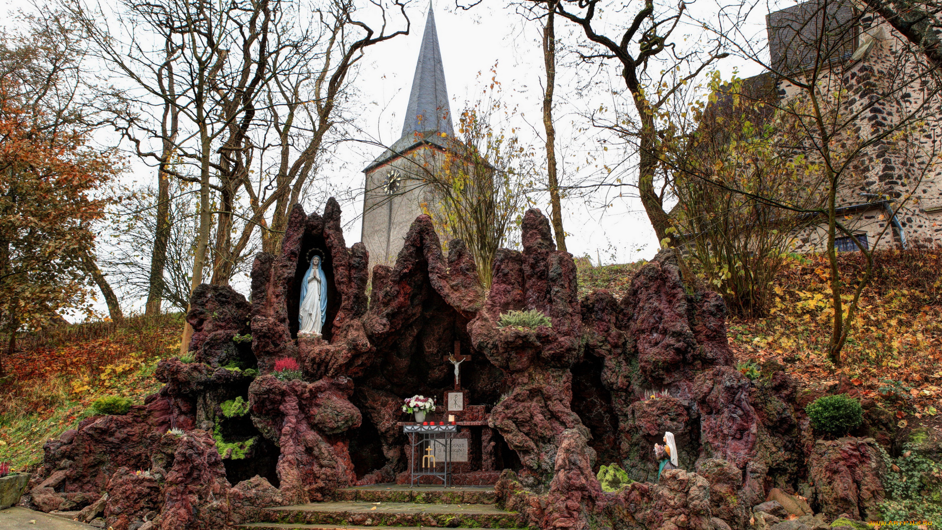 германия, гилленфельд, города, католические, соборы, костелы, аббатства, кирха