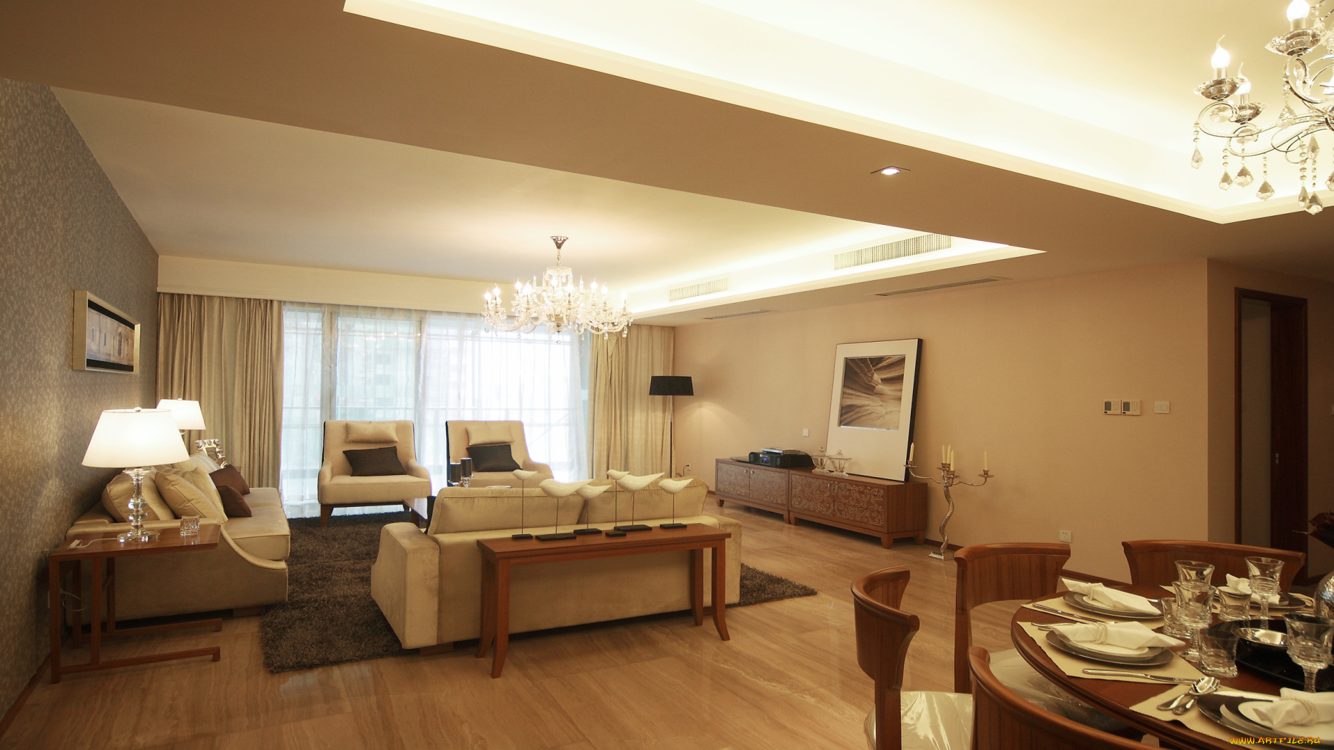 интерьер, другое, кресла, диван, стол, подушки