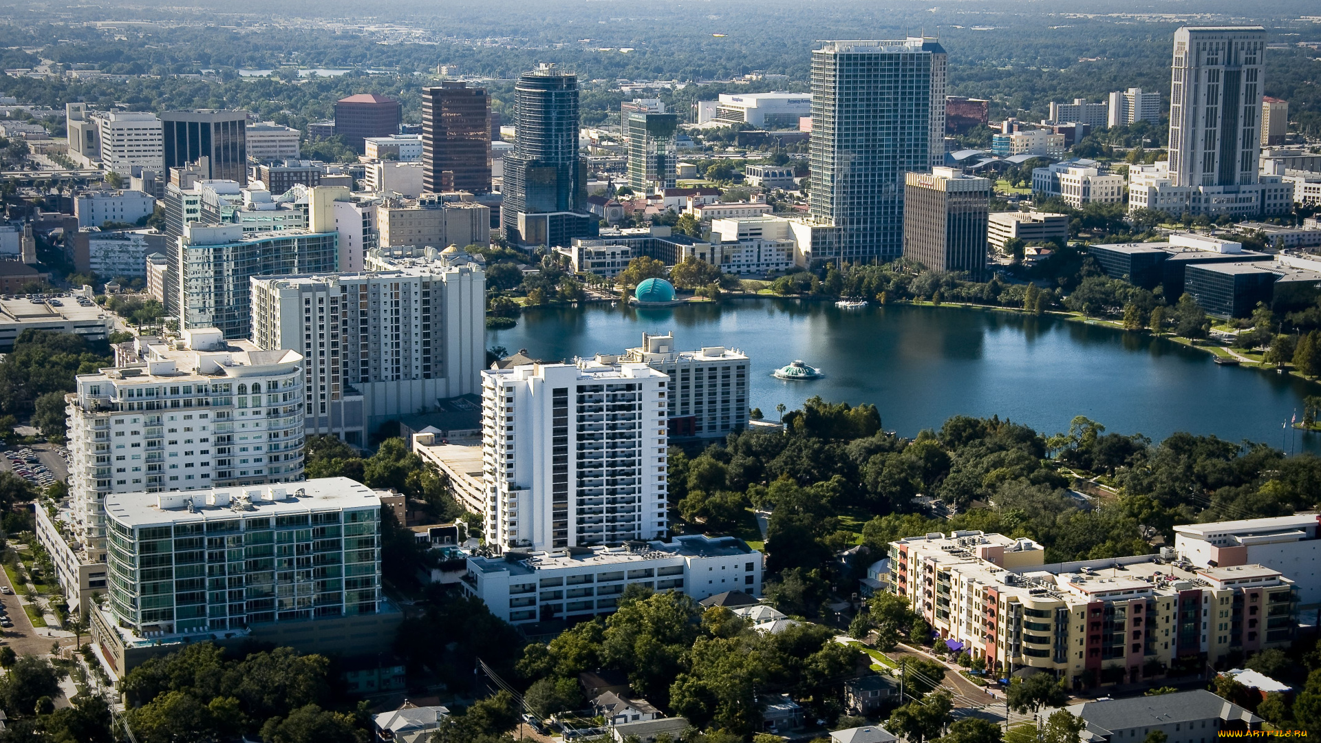 orlando, florida, города, панорамы, орландо, флорида