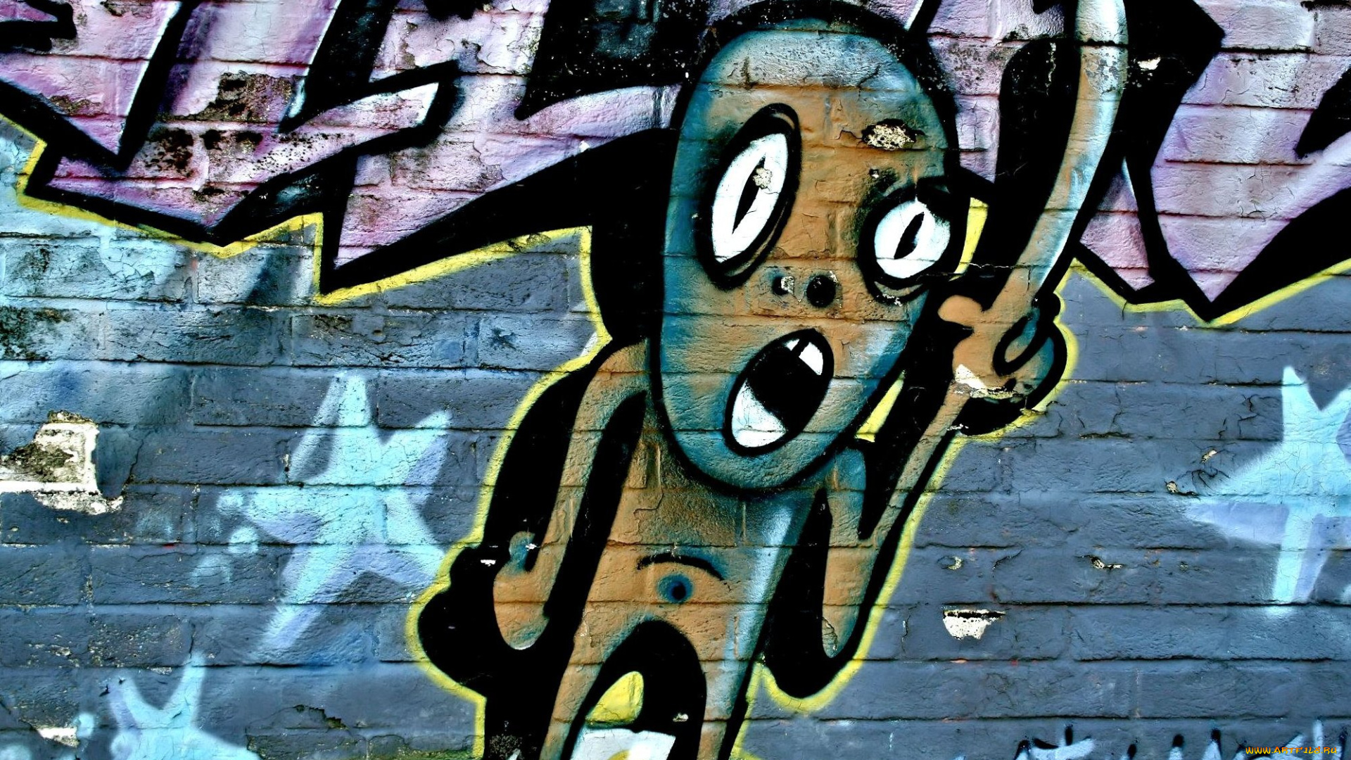 разное, граффити, рисунок, стена