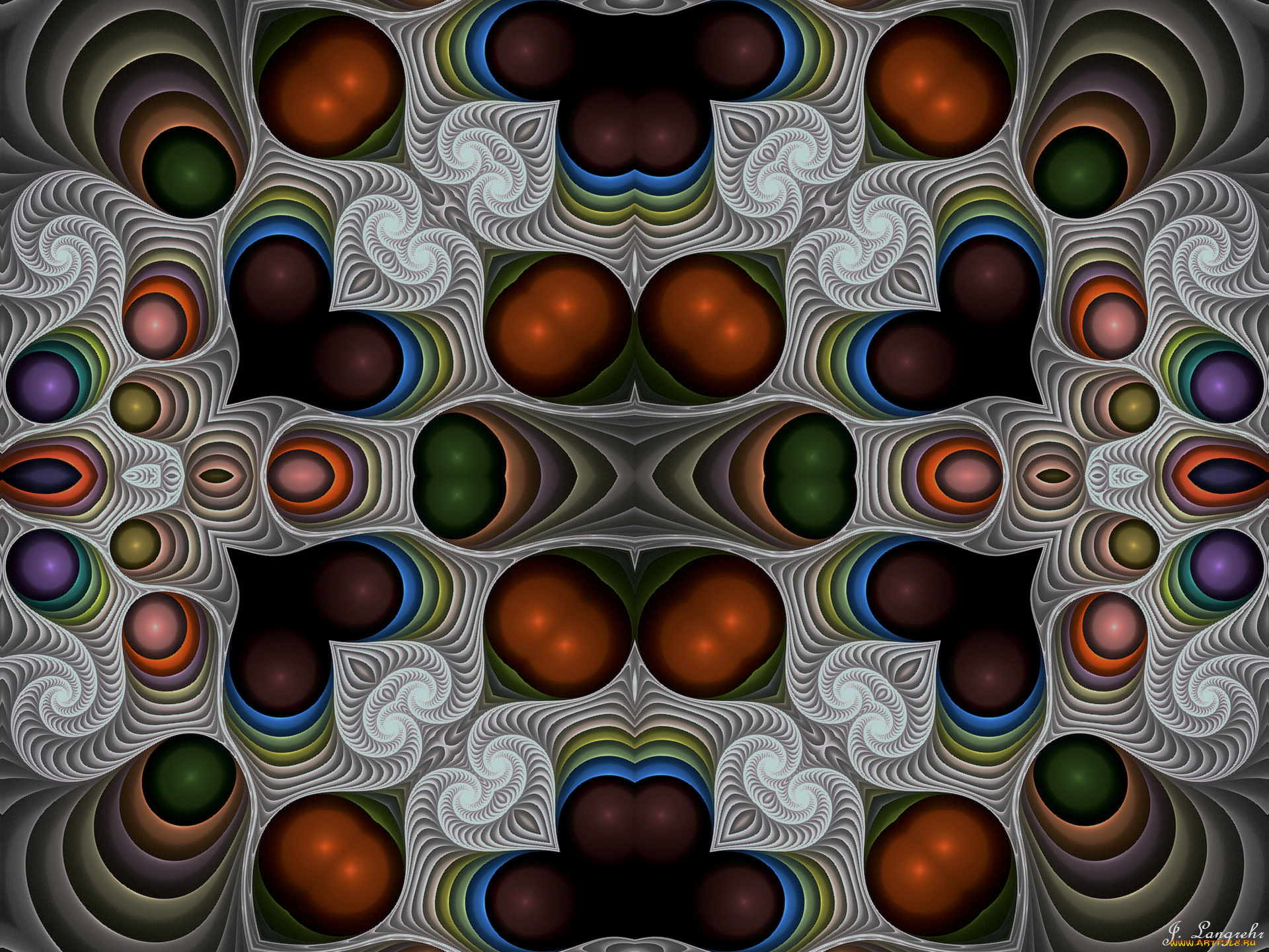 3д, графика, fractal, фракталы, фон, узор, цвета