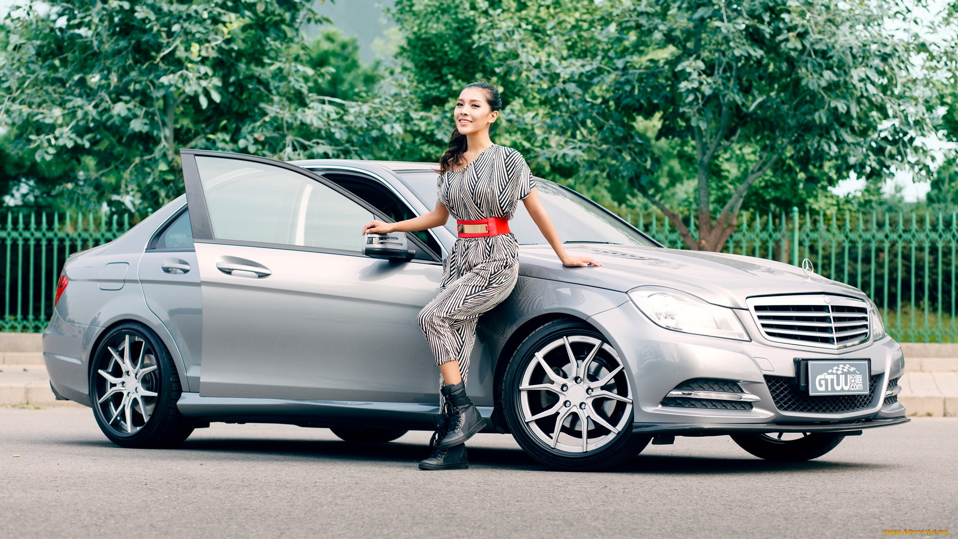 автомобили, авто, девушками, девушка, автомобиль, азиатка