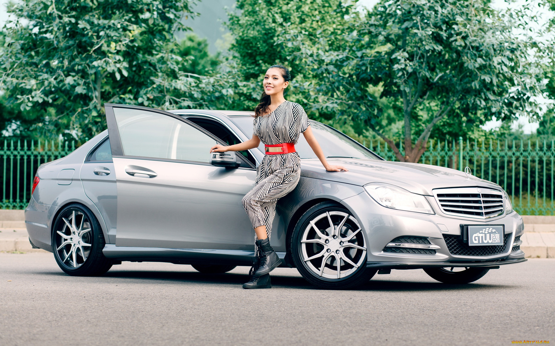 автомобили, авто, девушками, девушка, автомобиль, азиатка