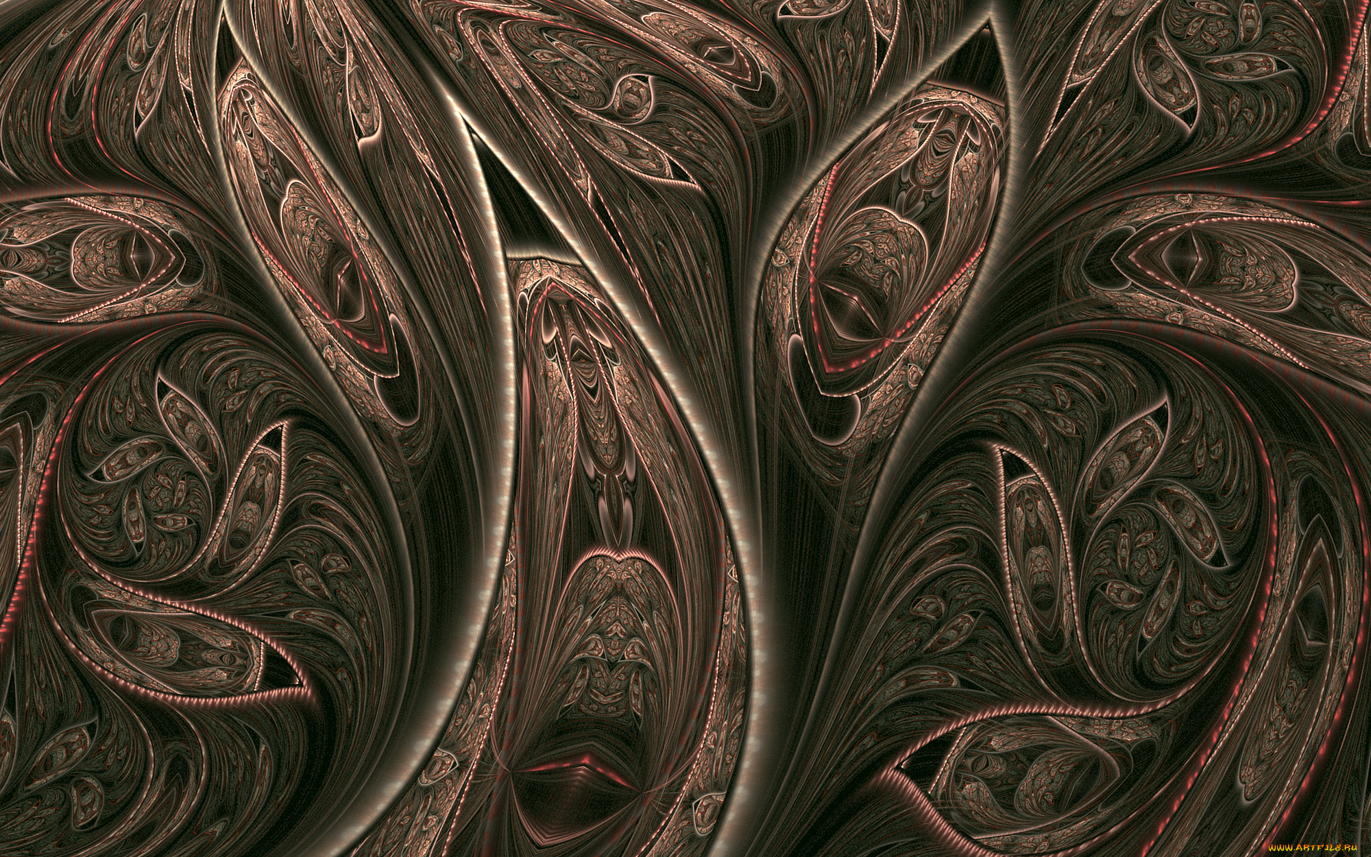 3д, графика, фракталы, , fractal, узор, цветау, фон