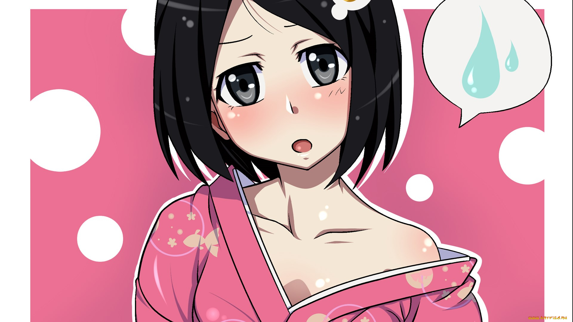 аниме, unknown, , другое, девушка, взгляд, фон