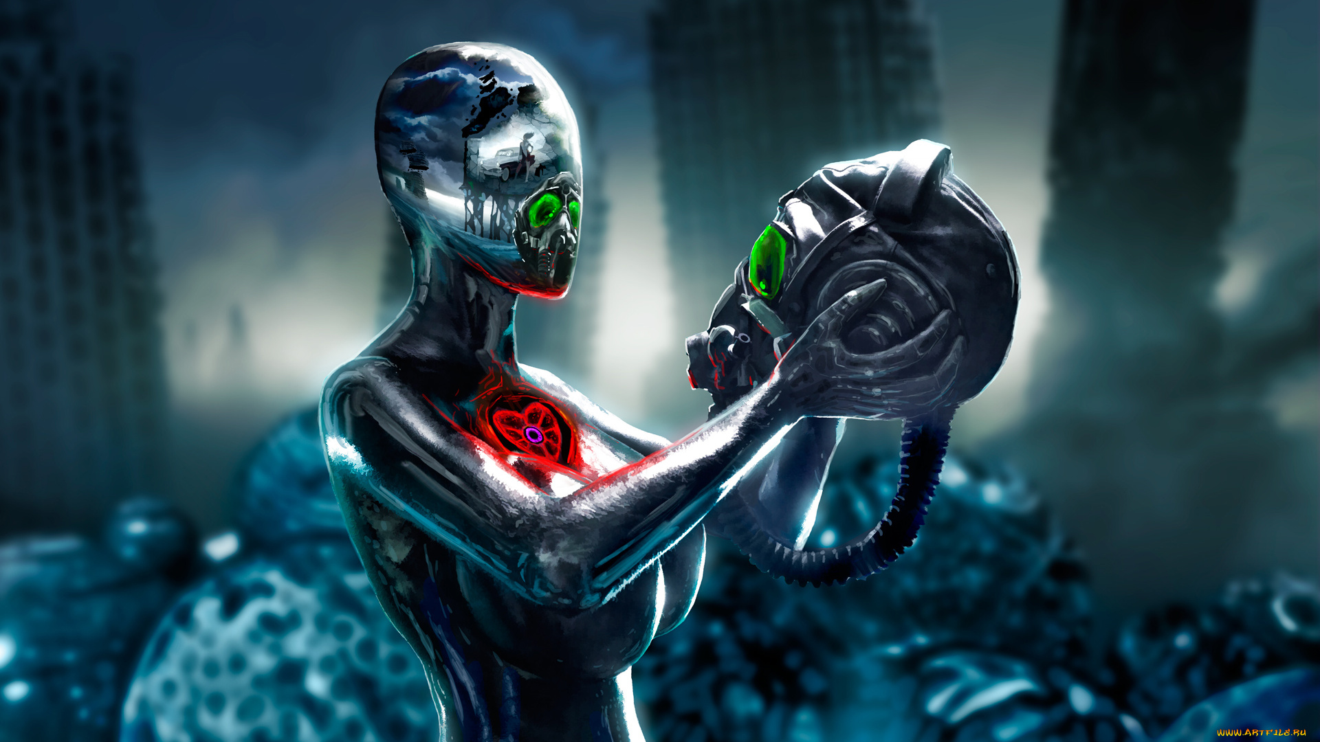 фэнтези, романтика, апокалипсиса, шлем, ariane, saint-amour