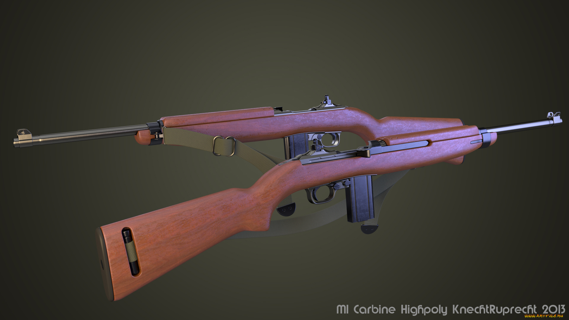 оружие, 3d, фон, винтовки