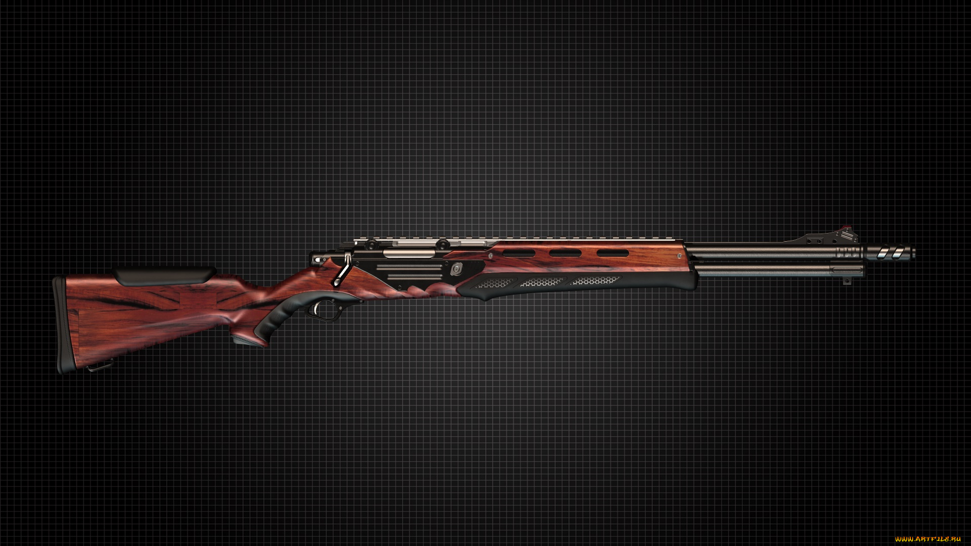оружие, 3d, винтовка, фон