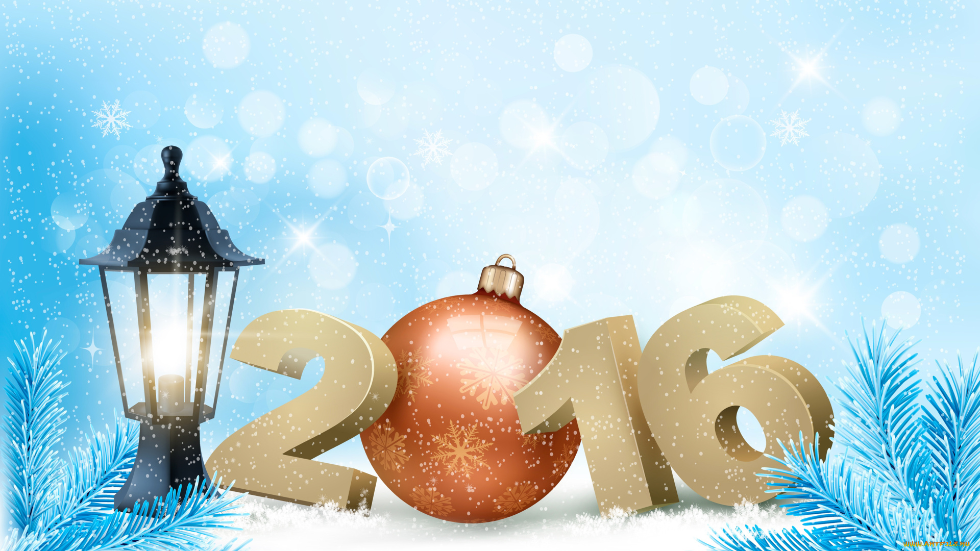 праздничные, -, разное, , новый, год, снег, праздник, игрушка, фонарь, елка, 2016