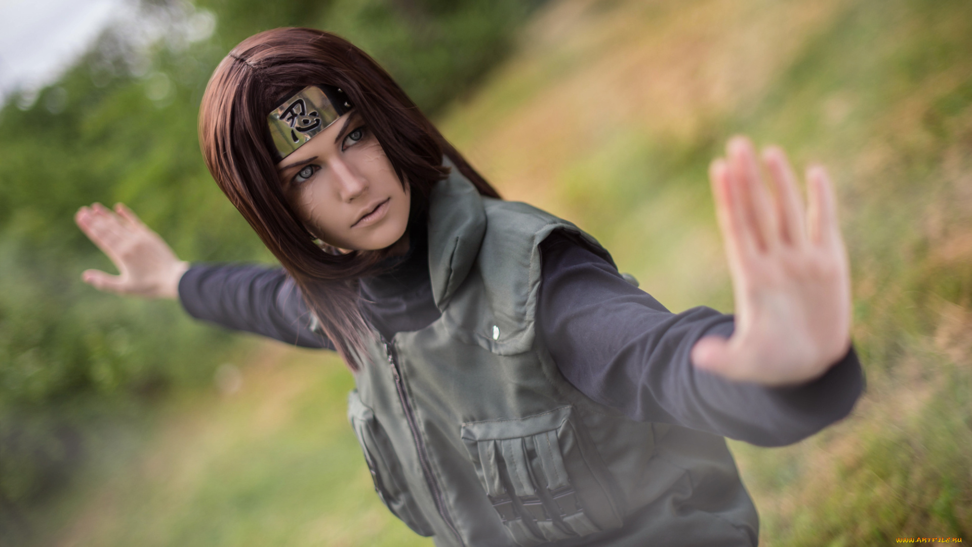 разное, cosplay, , косплей, наруто, бьякуган, аниме, нейджи, шиноби