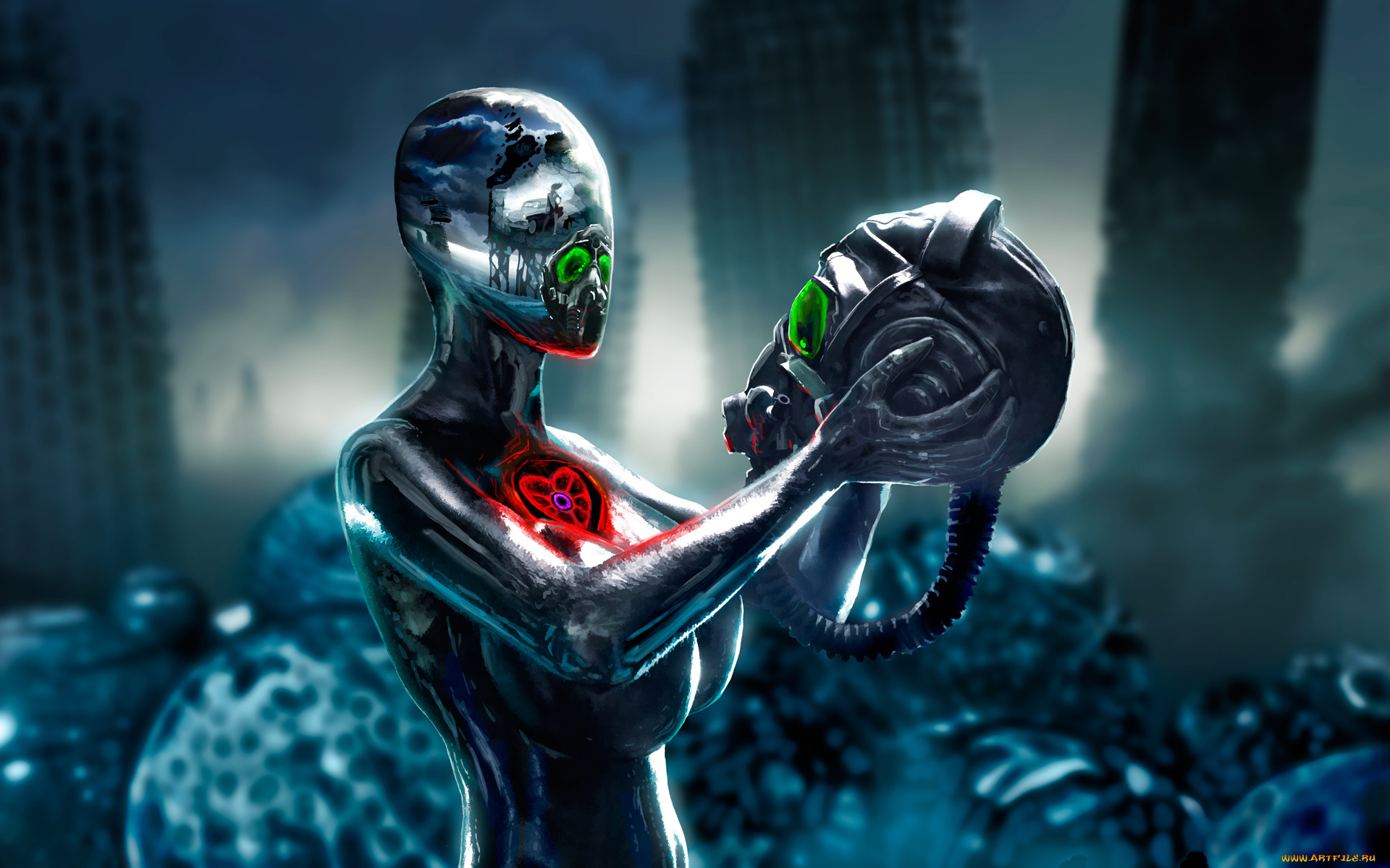 фэнтези, романтика, апокалипсиса, шлем, ariane, saint-amour