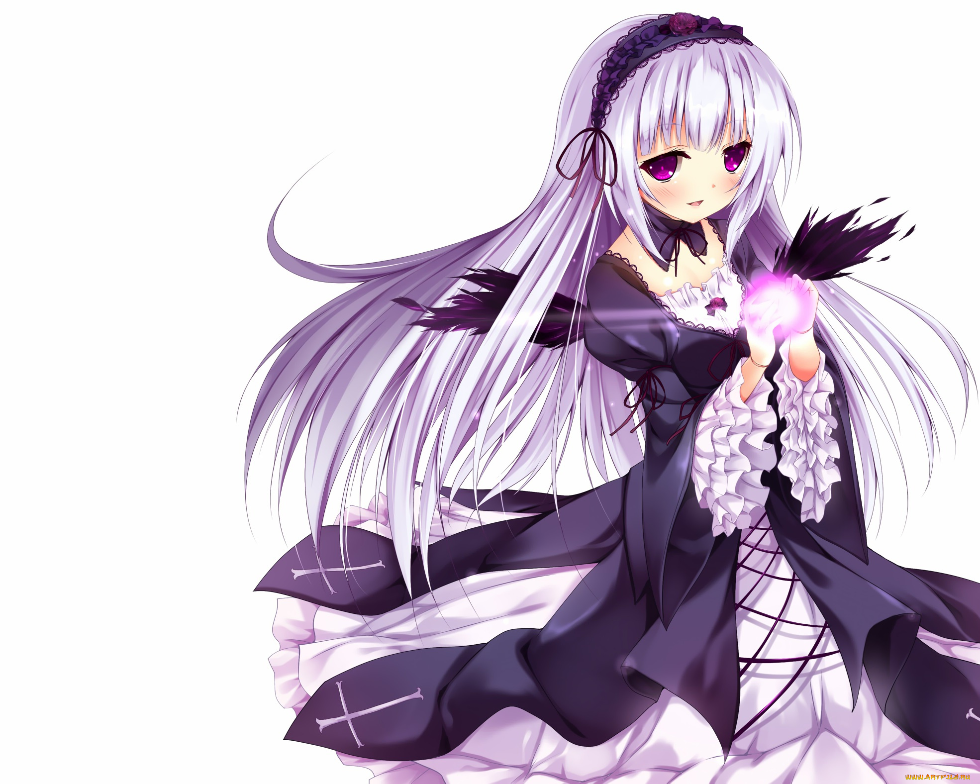 аниме, rozen, maiden, девушка, nironiro, арт, suigintou, rozen, maiden