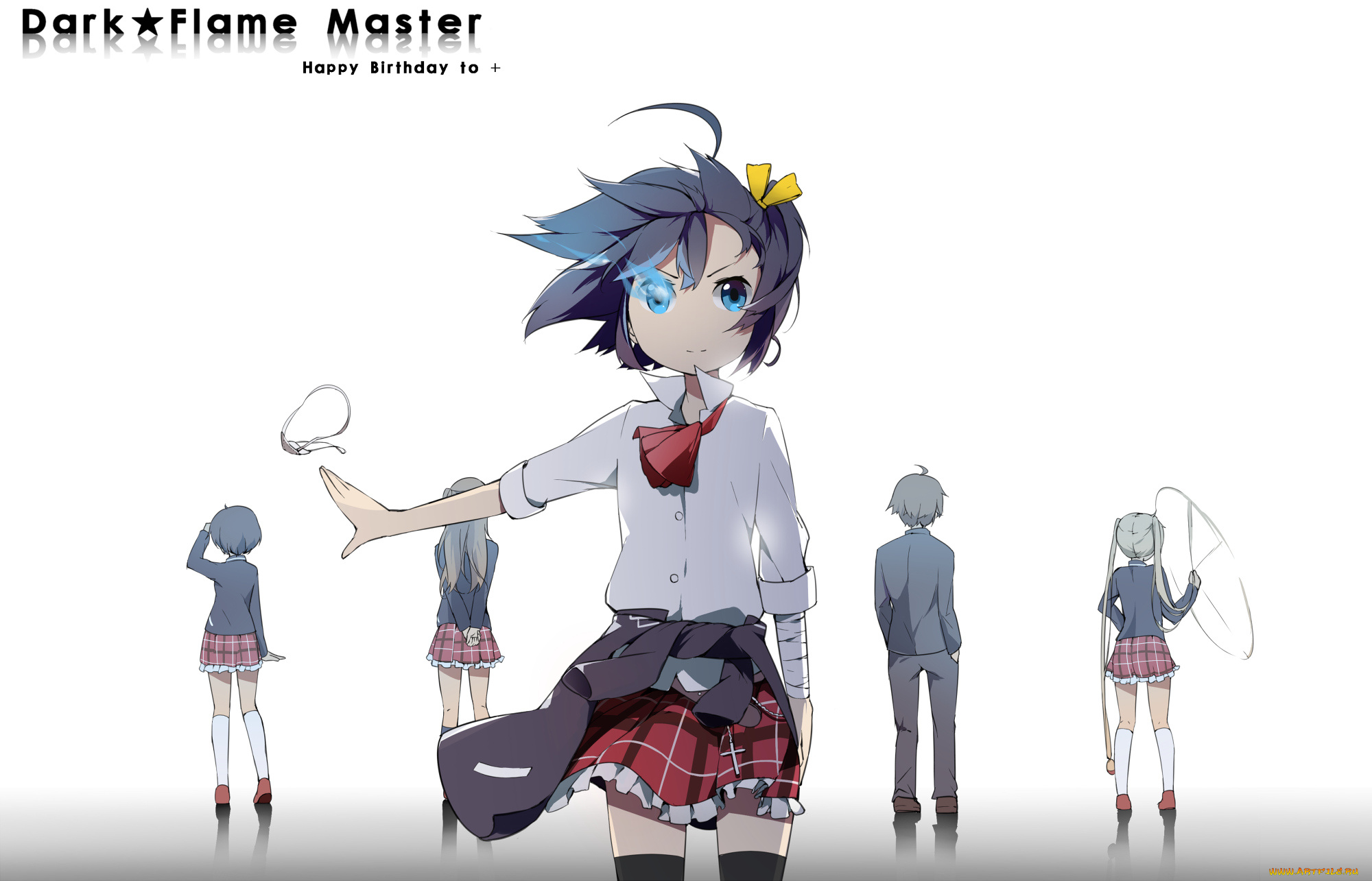 аниме, black, rock, shooter, девочки, арт, tsuyuri, kumin, мальчик, nibutani, shinka, dekomori, sanae, sunyukun, togashi, yuuta, takanashi, rikka