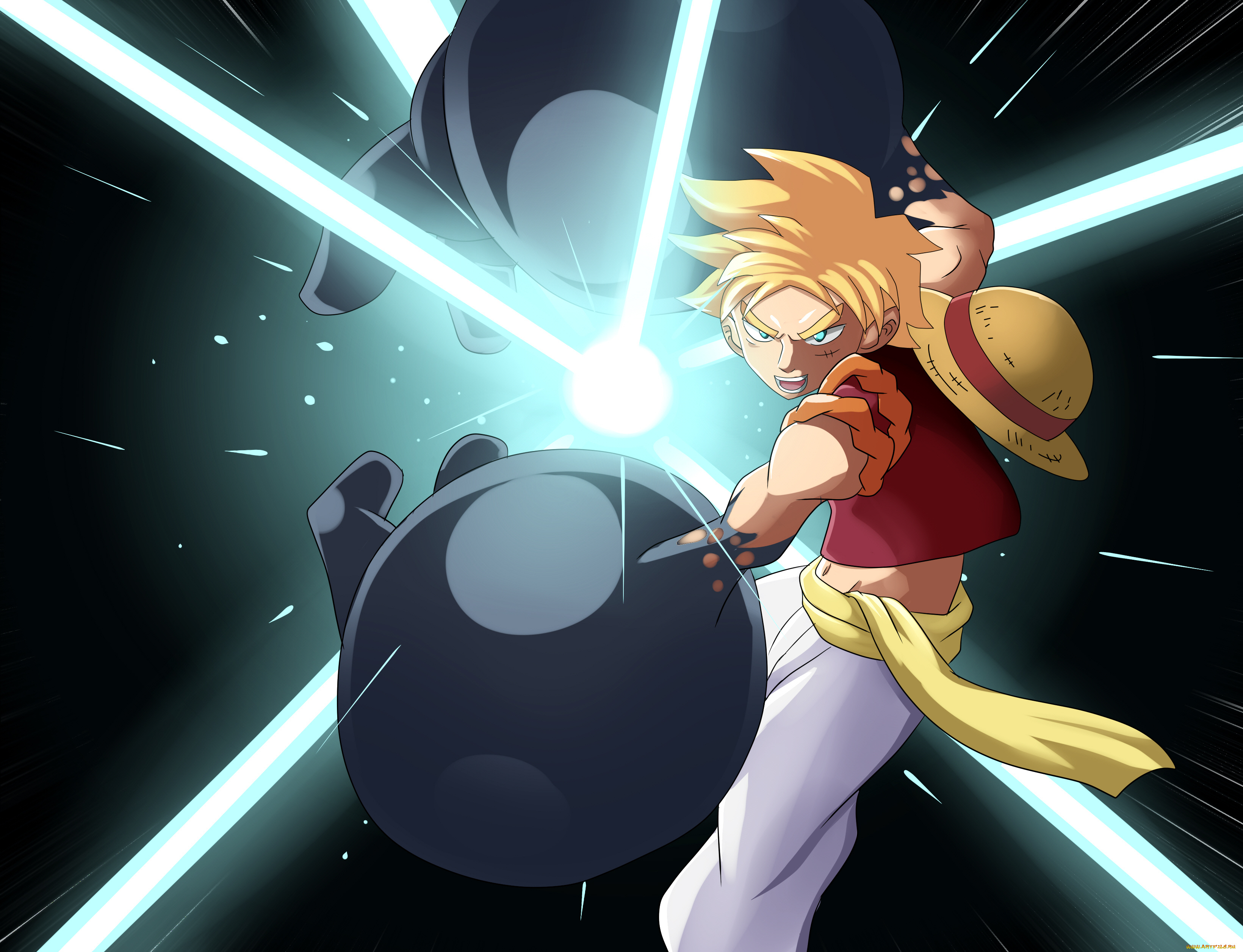 аниме, оружие, , техника, , технологии, шляпа, парень, арт