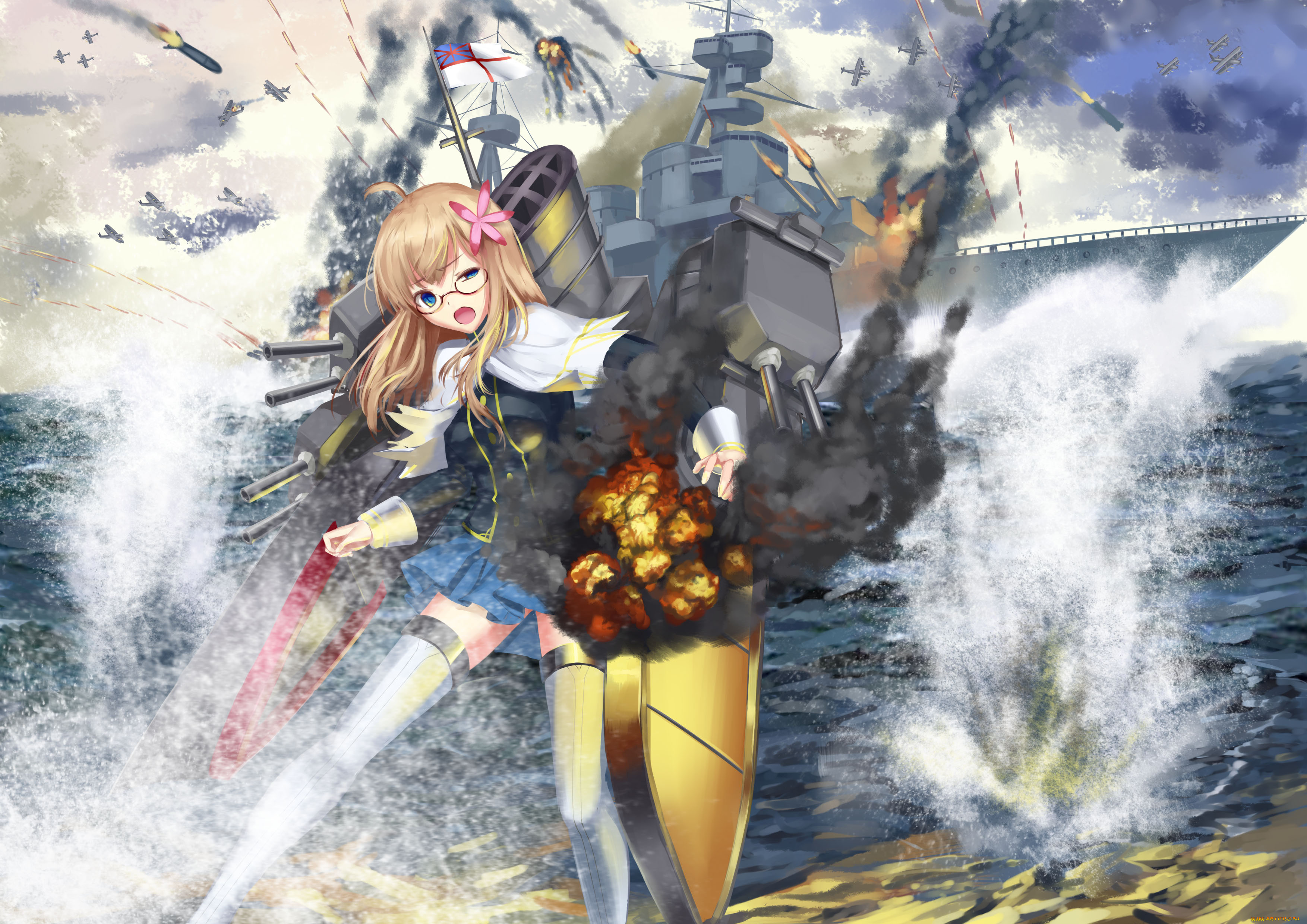 аниме, оружие, , техника, , технологии, девушка, арт, ccjn