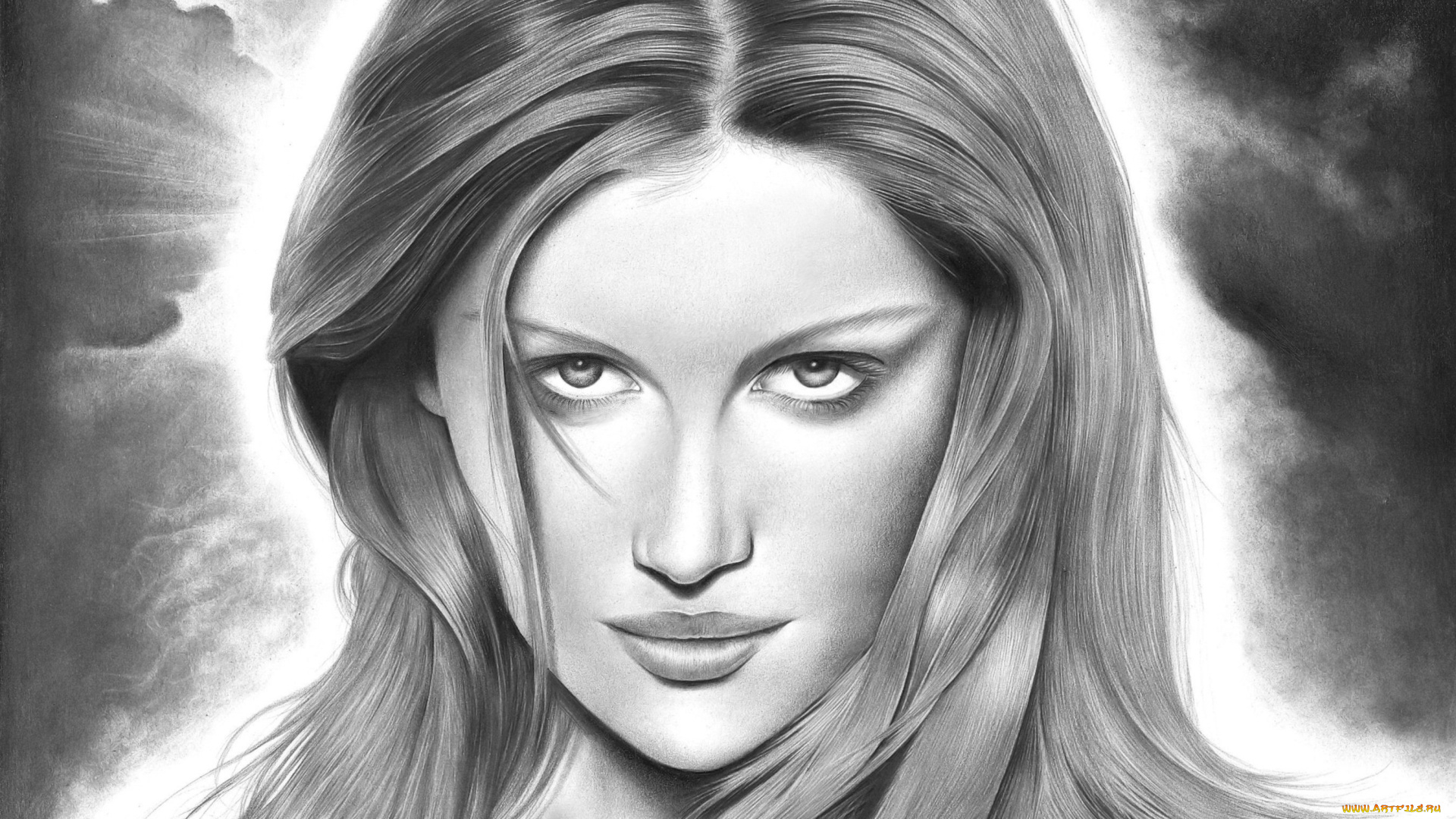 laetitia, casta, рисованное, люди, девушка, фон, взгляд, портрет, модель, актриса, знаменитость