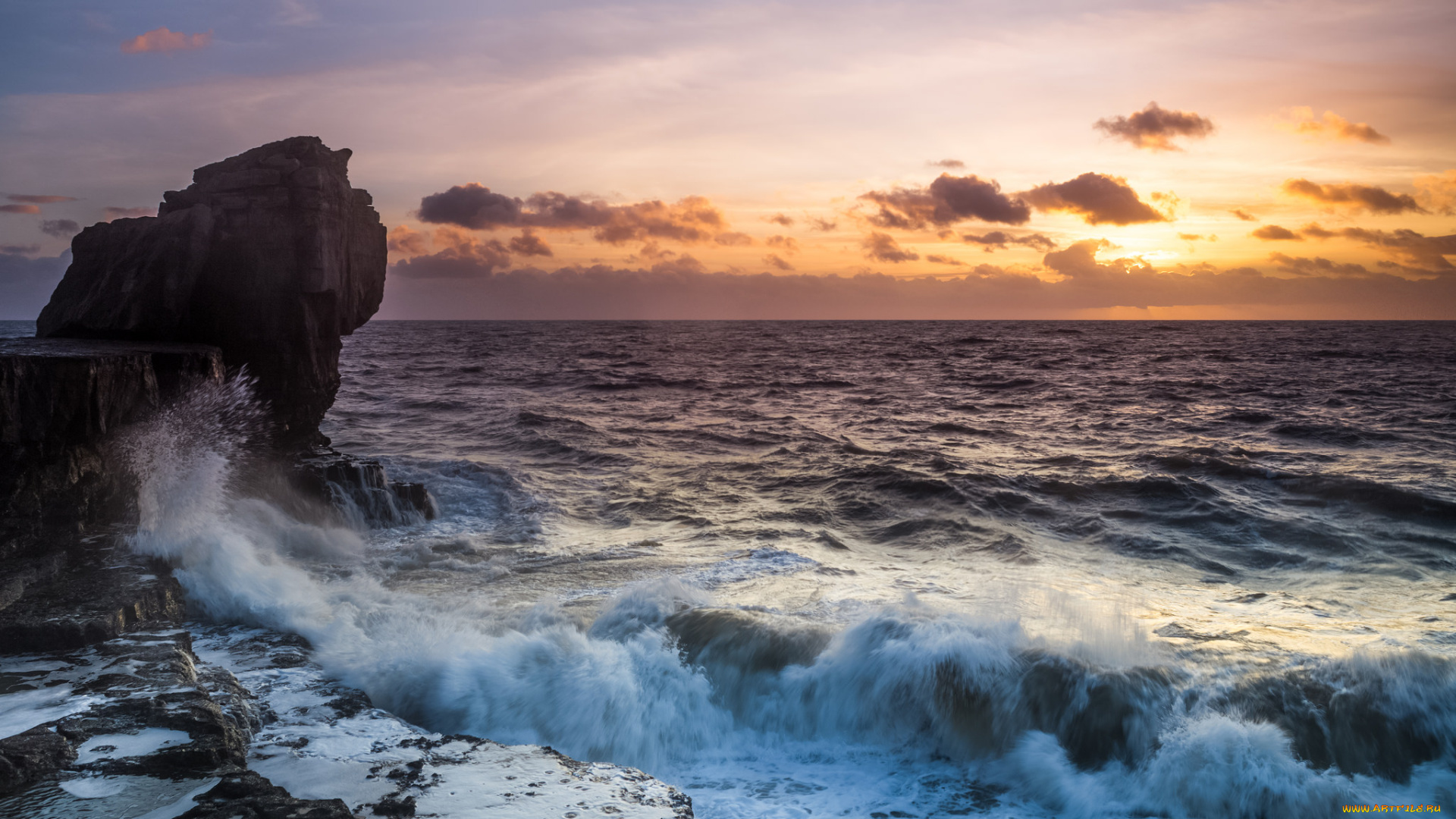 природа, побережье, море, берег