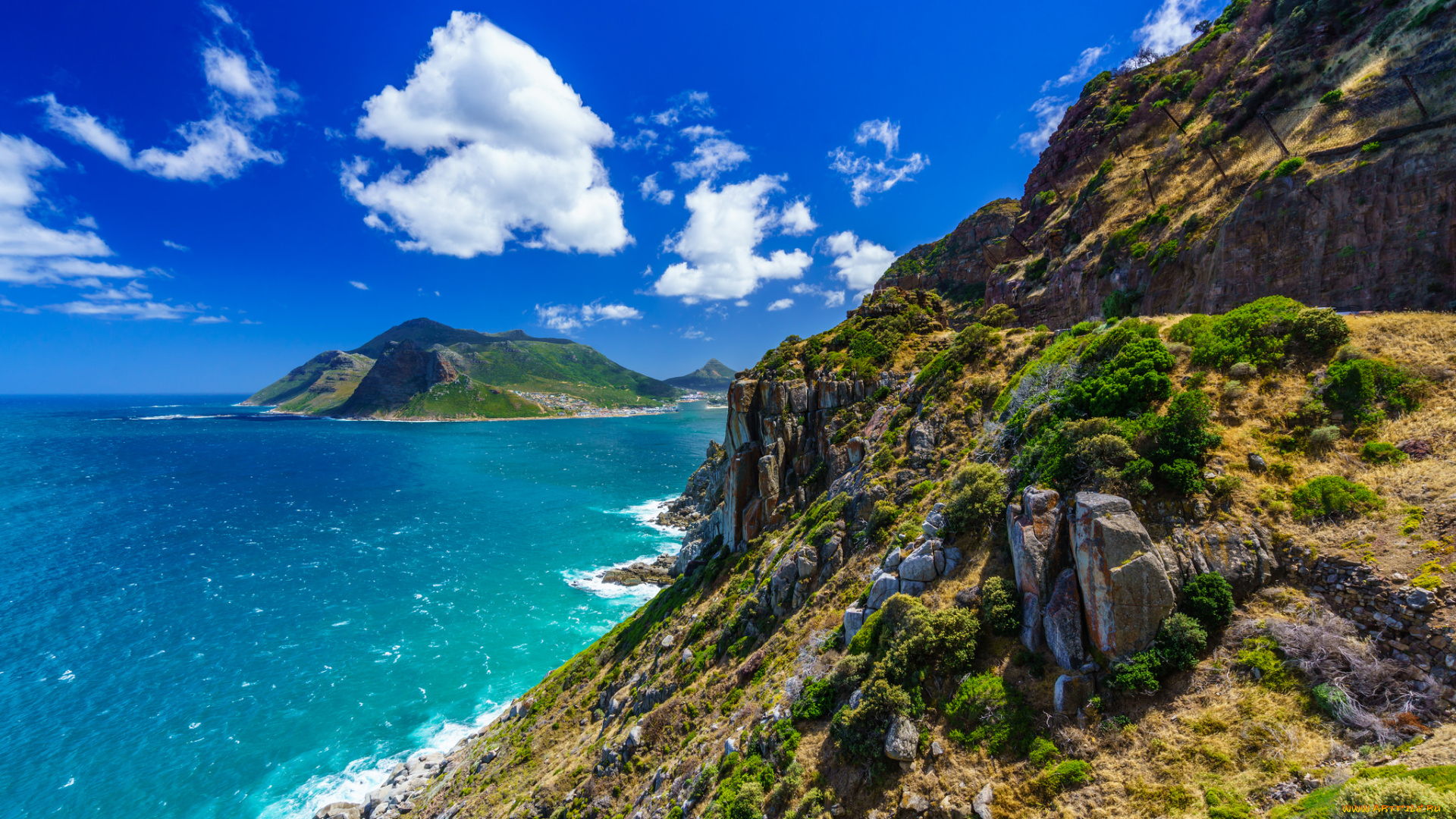 природа, побережье, море, берег