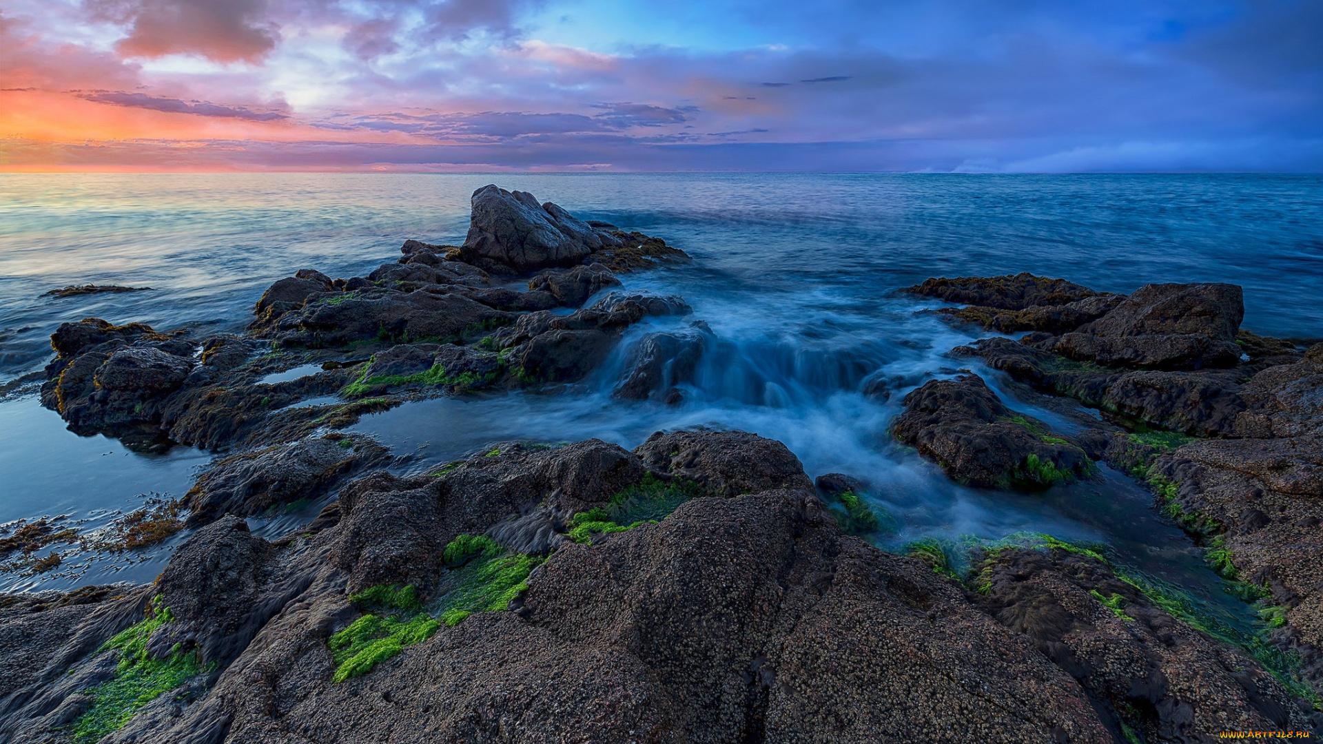 природа, побережье, море, берег