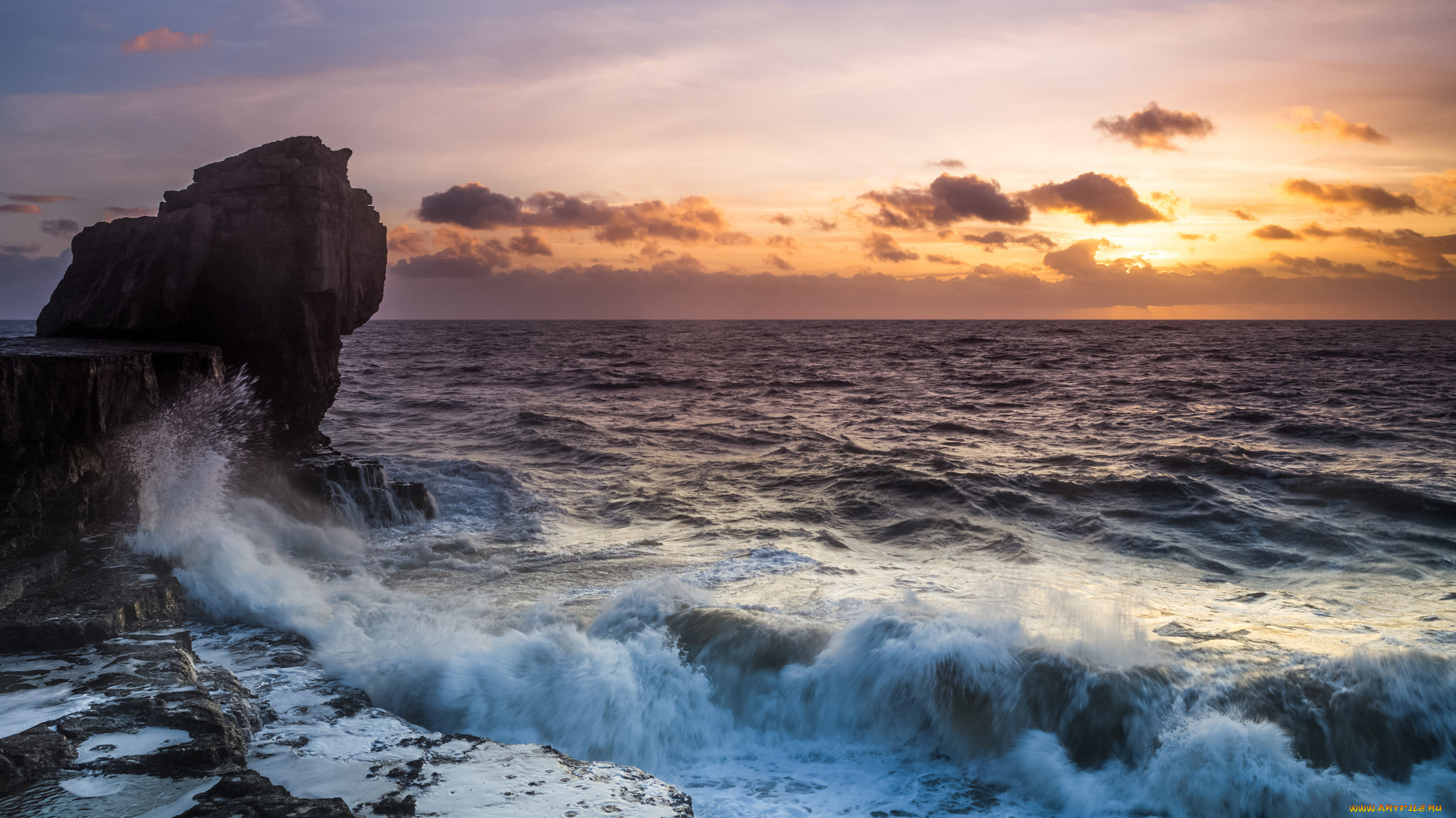 природа, побережье, море, берег