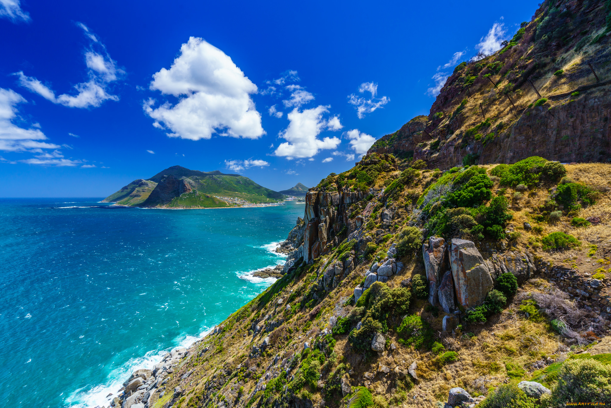 природа, побережье, море, берег