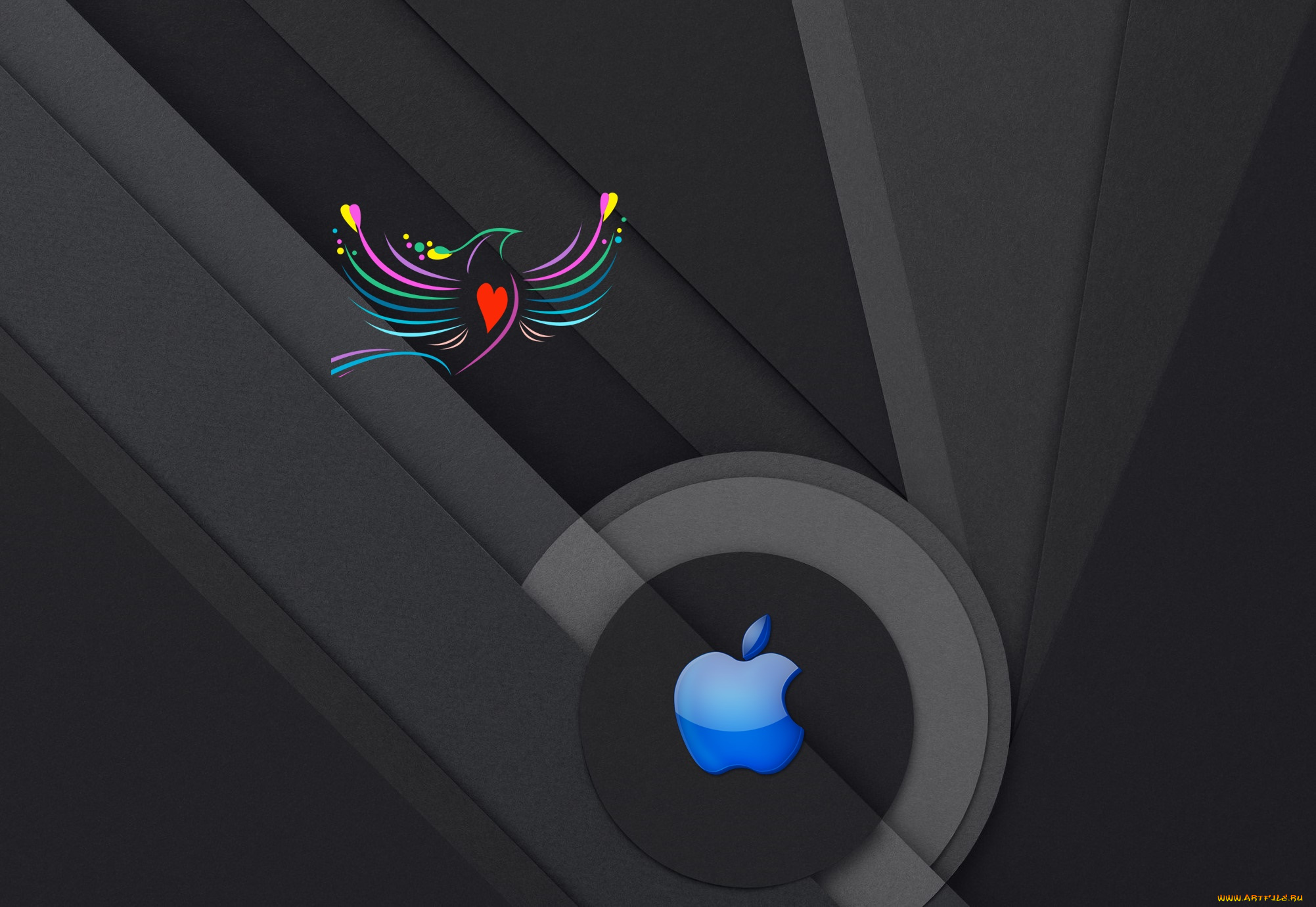 компьютеры, apple, логотип, фон