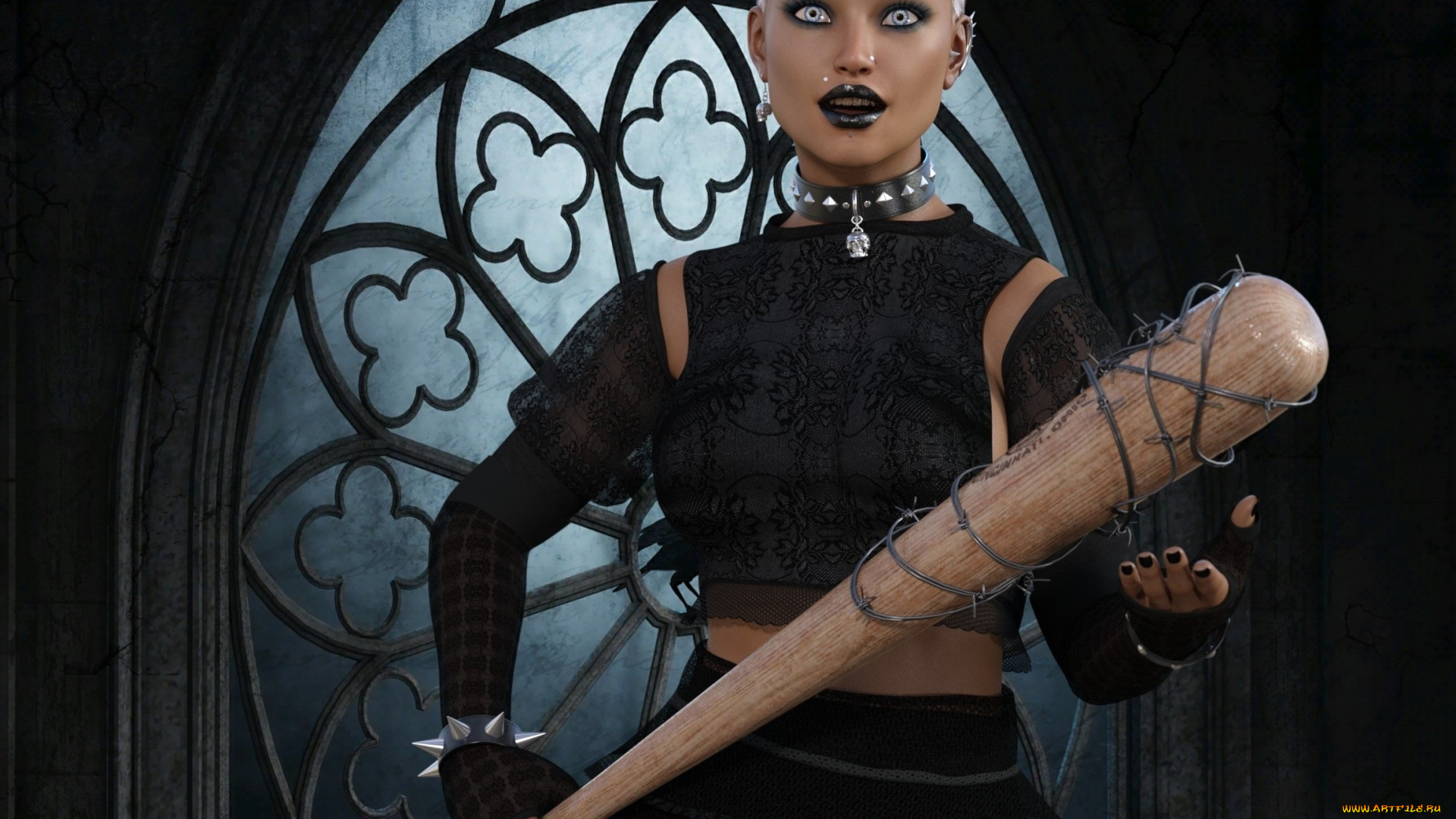 3д, графика, фантазия, , fantasy, девушка, взгляд, фон